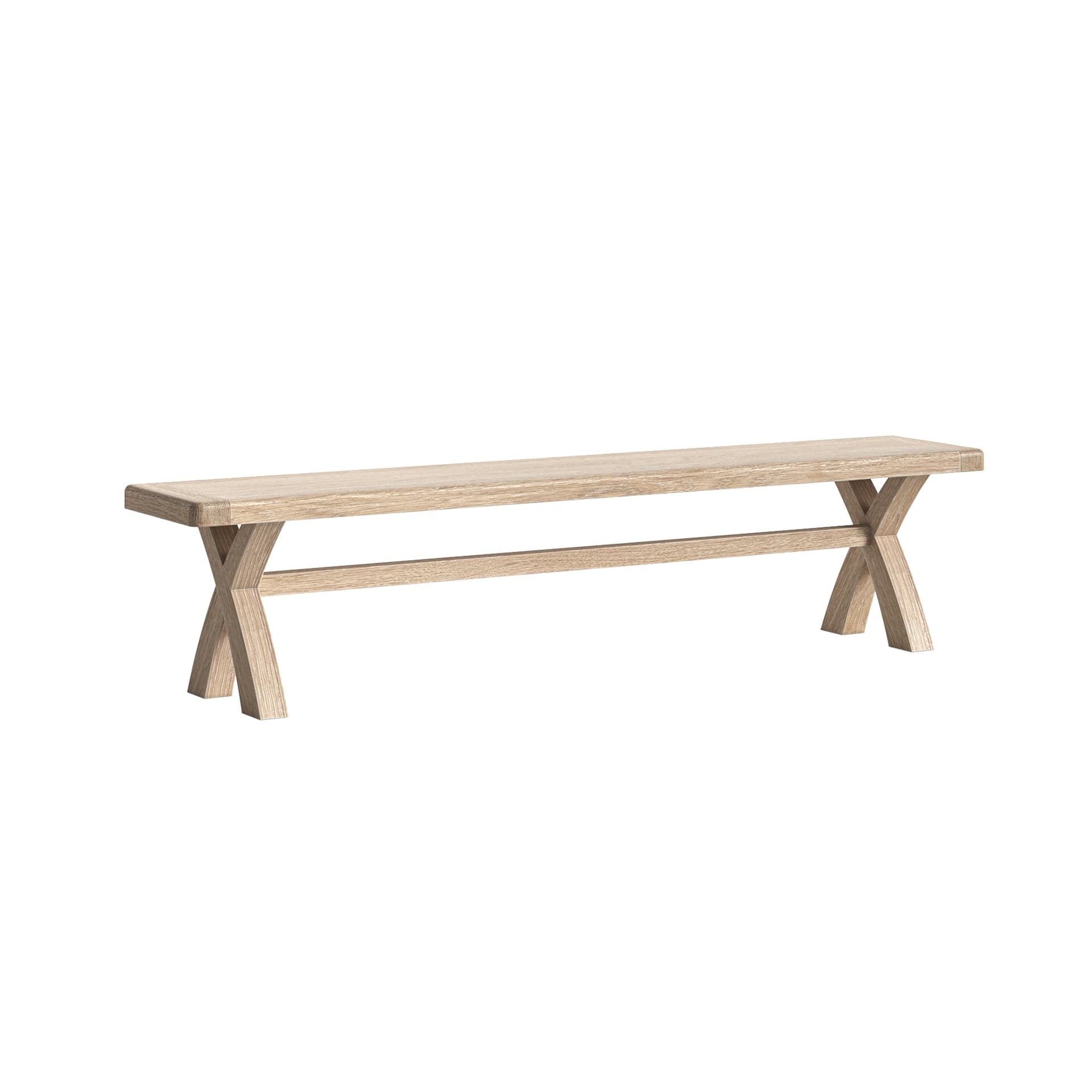 Normandy Cross Bench 2000 Without Cushion White Wash