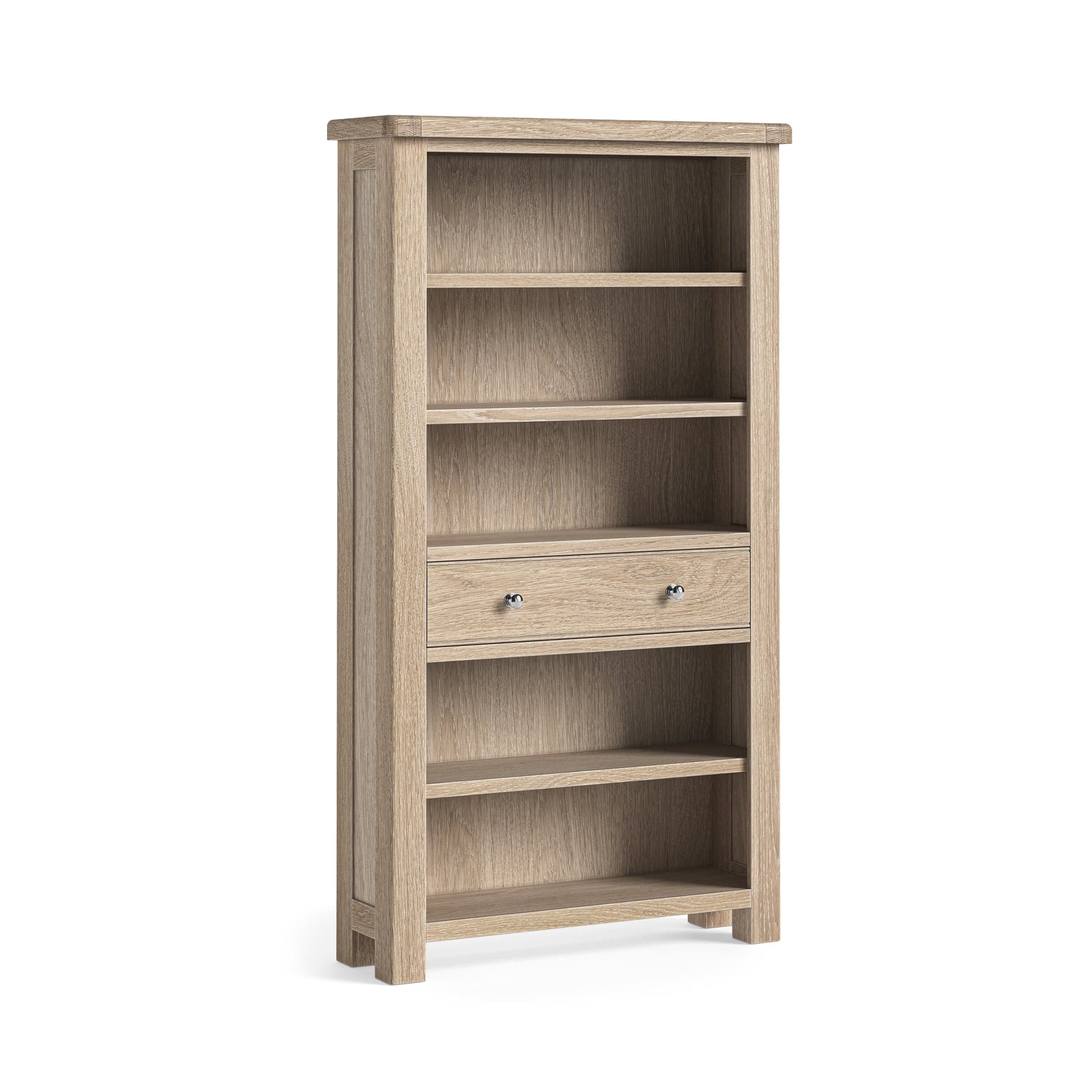Normandy Large Bookcase White Wash