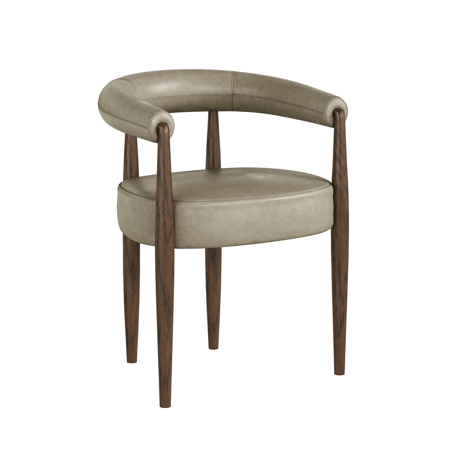China Chair Florence Chair Pebble Grey Pu (florence Leg)