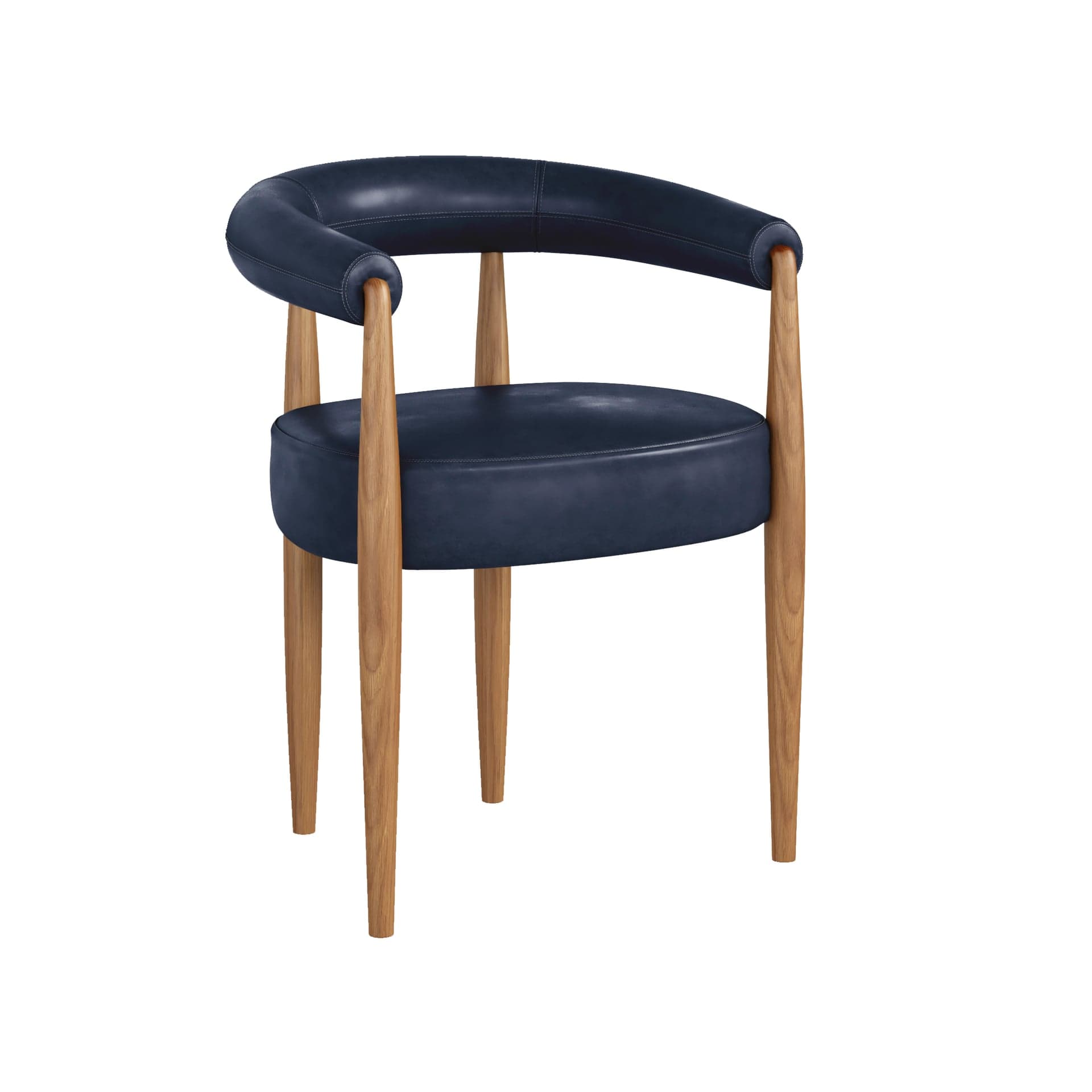 China Chair Florence Chair Midnight Blue Pu (lucca Leg)