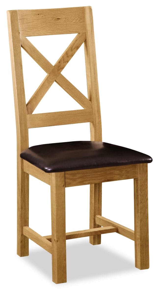 Salisbury Cross Back Chair With Pu Seat