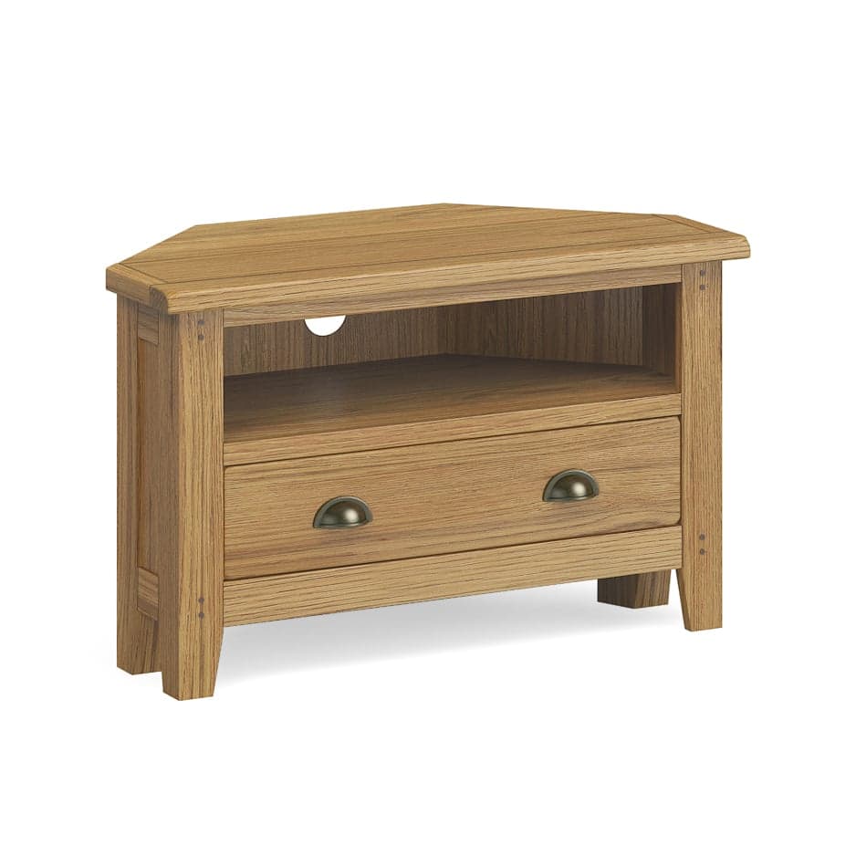 Burford Corner Tv Unit With Drawer