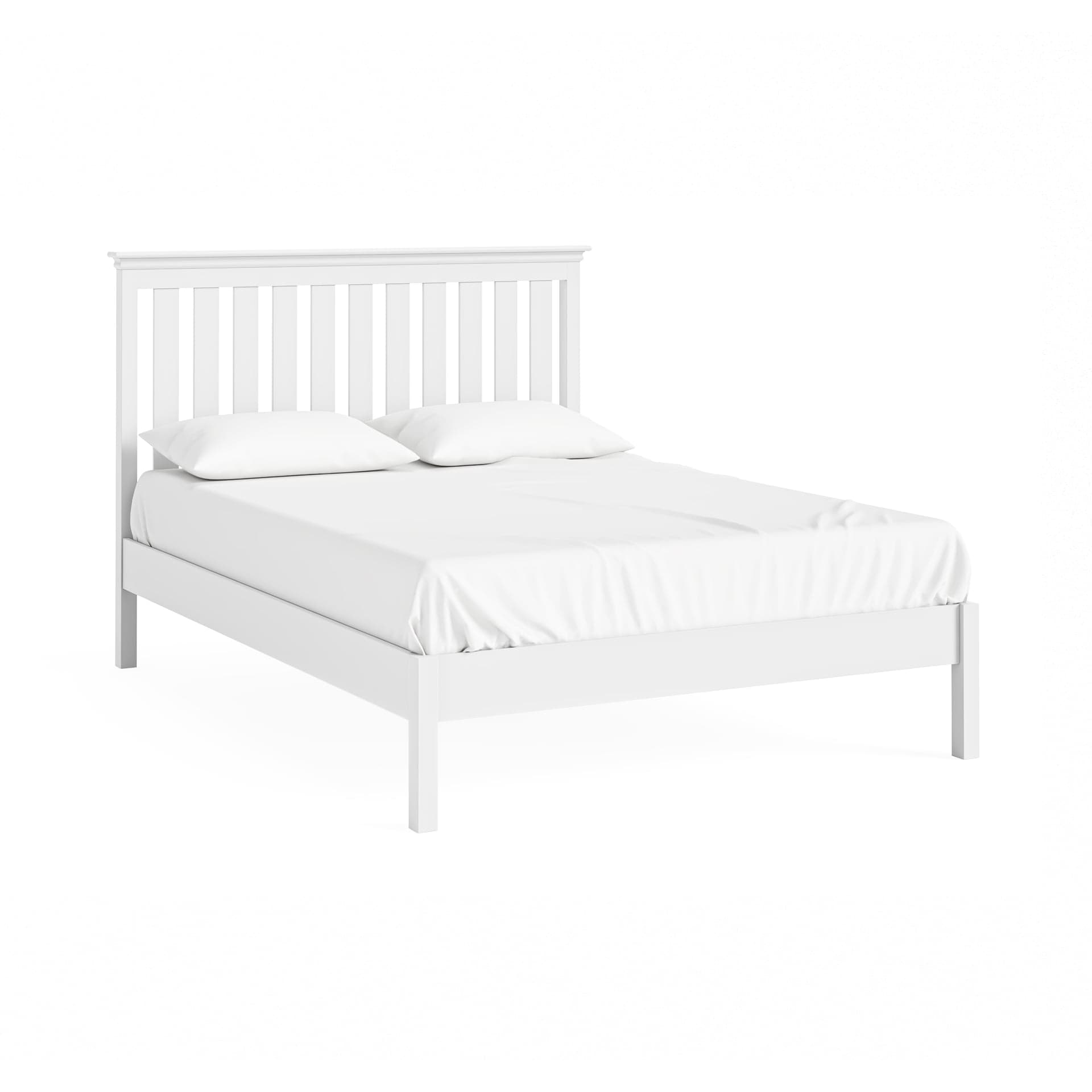 Bordeaux Slatted Bed 5' - White