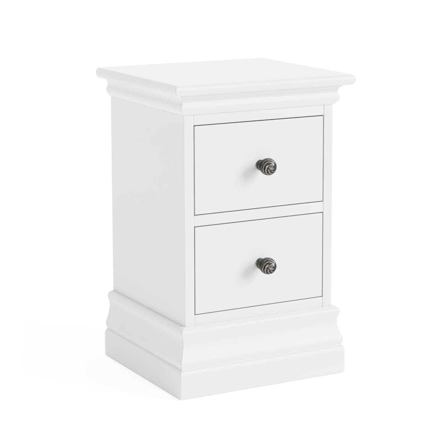 Bordeaux Narrow Bedside - White