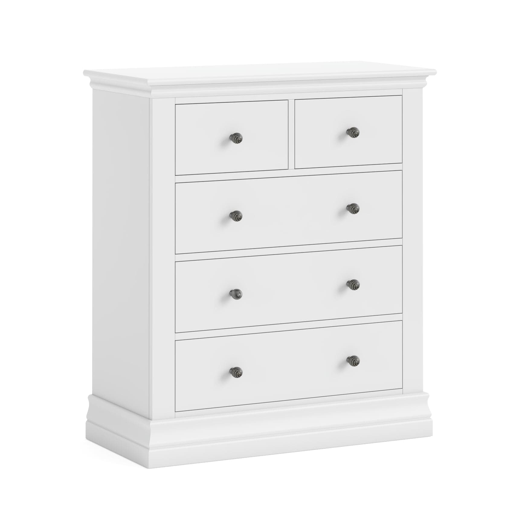 Bordeaux Chest 2 Over 3 - White