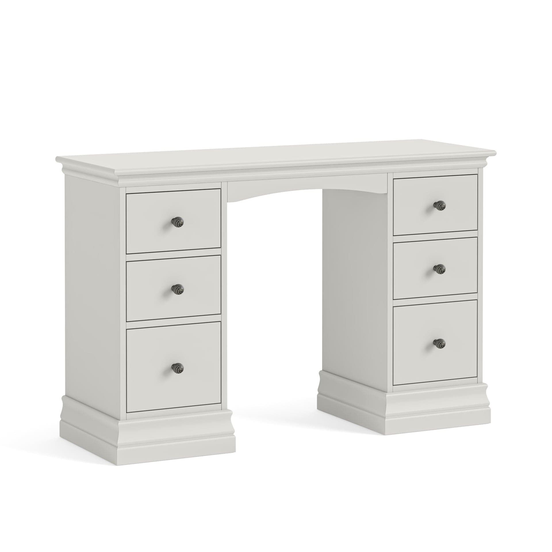 Bordeaux Double Pedestal Dressing Table - Cotton