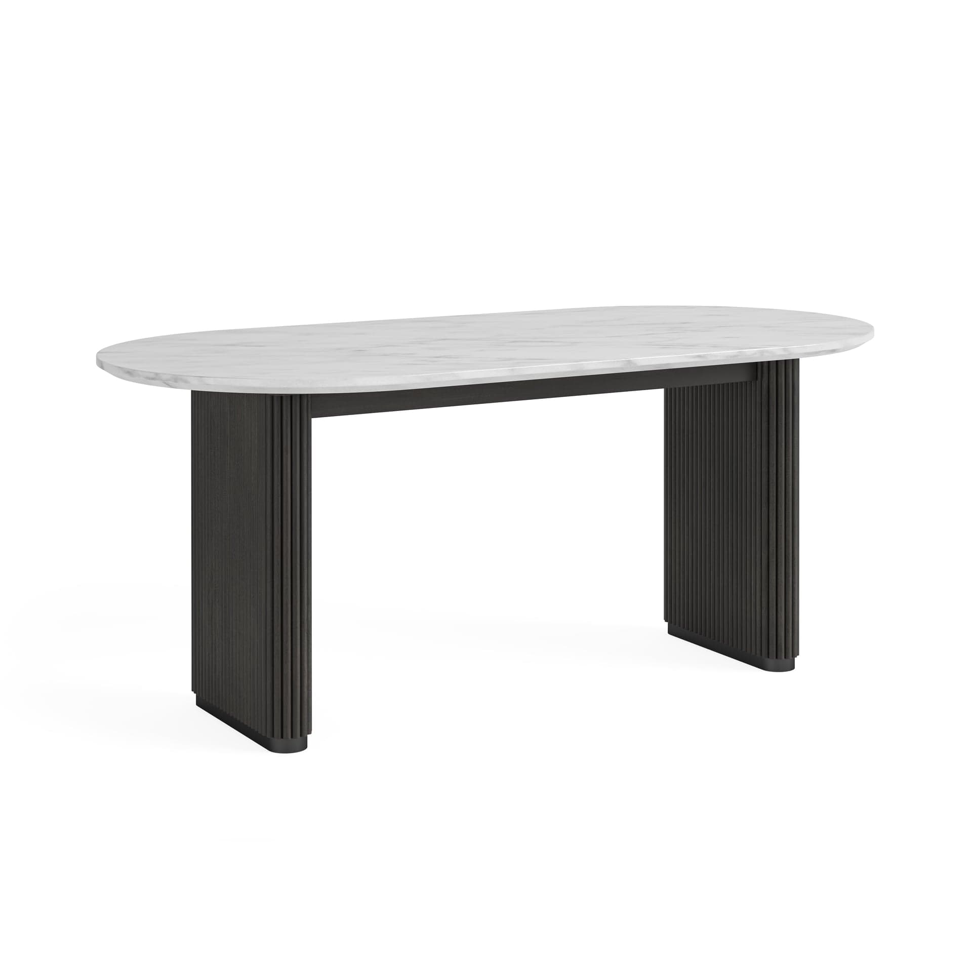 Lucas Oval Dining Table Marble Top