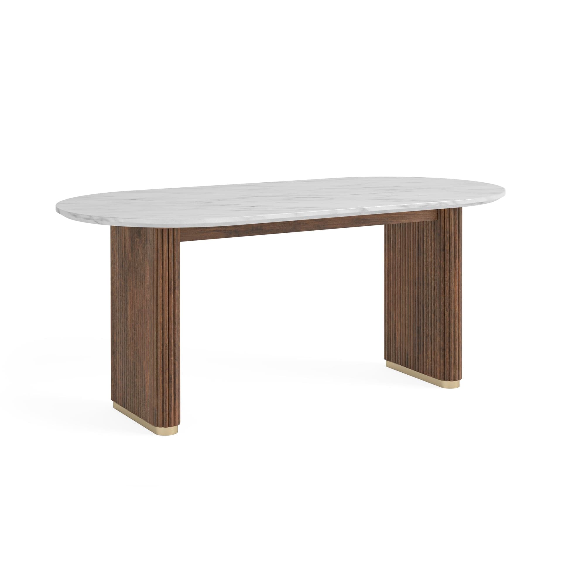 Harvard Oval Dining Table Marble Top