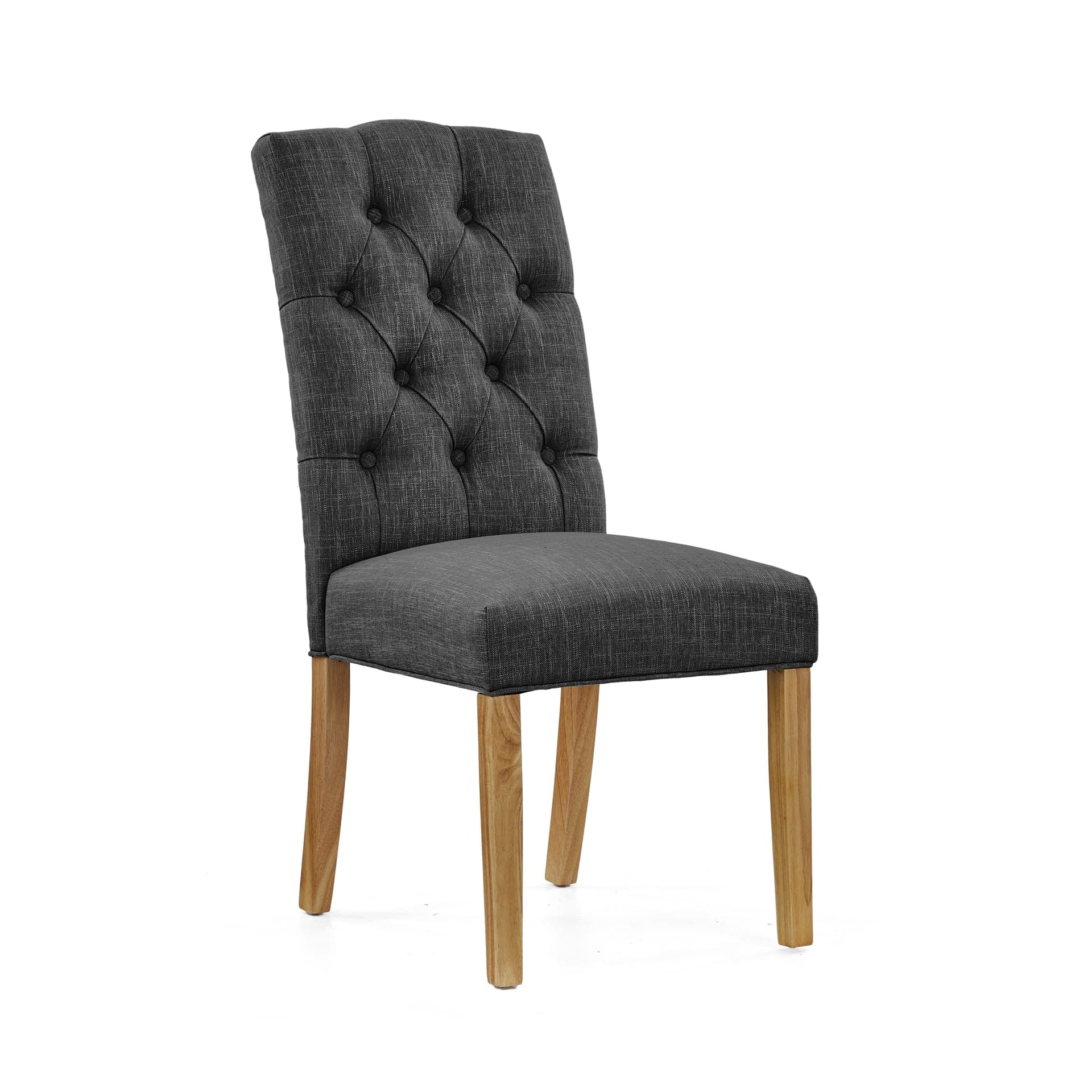 Burford Button Back Chair Charcoal
