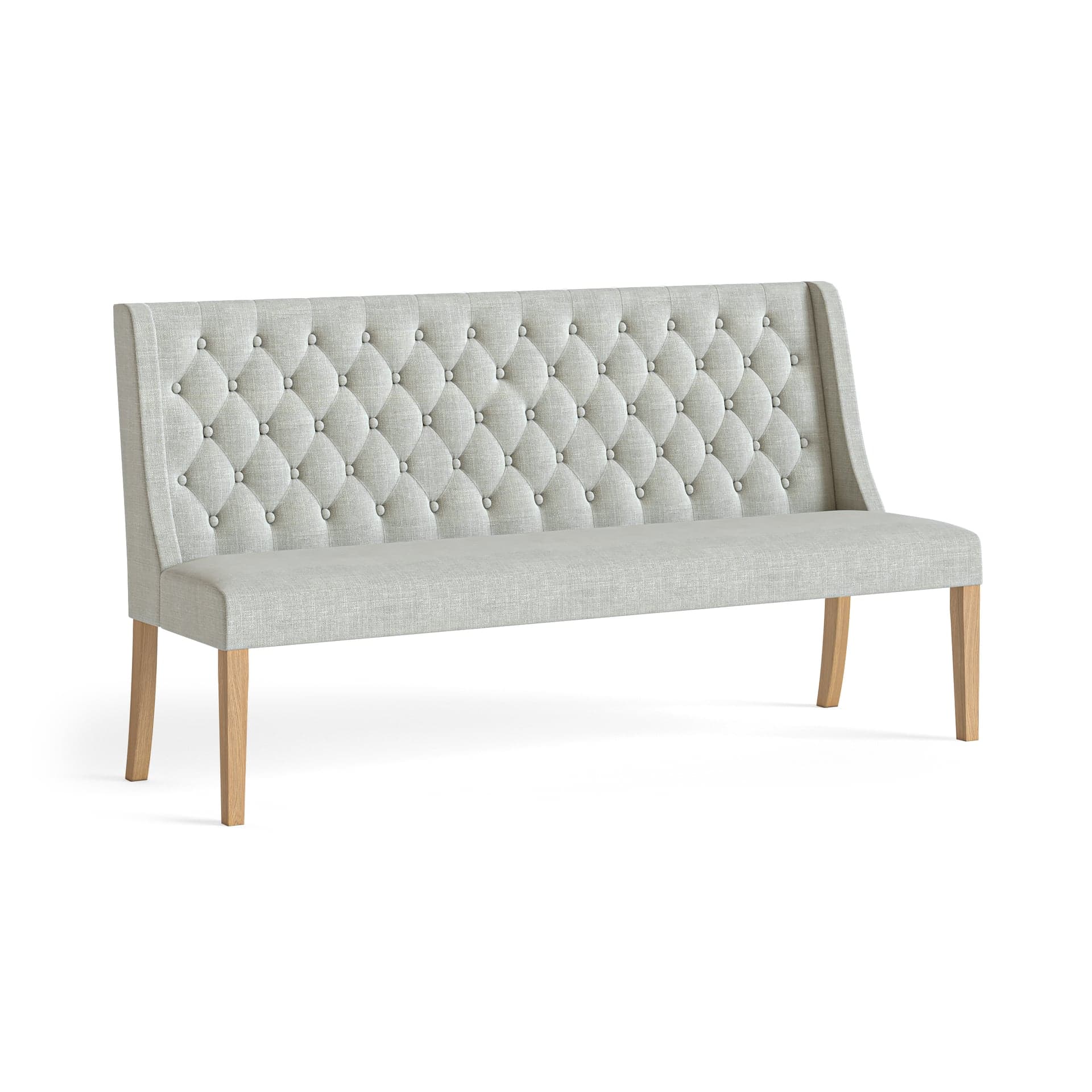 Normandy Upholstery Dining Sofa With Button Back - Beige Cushion -china
