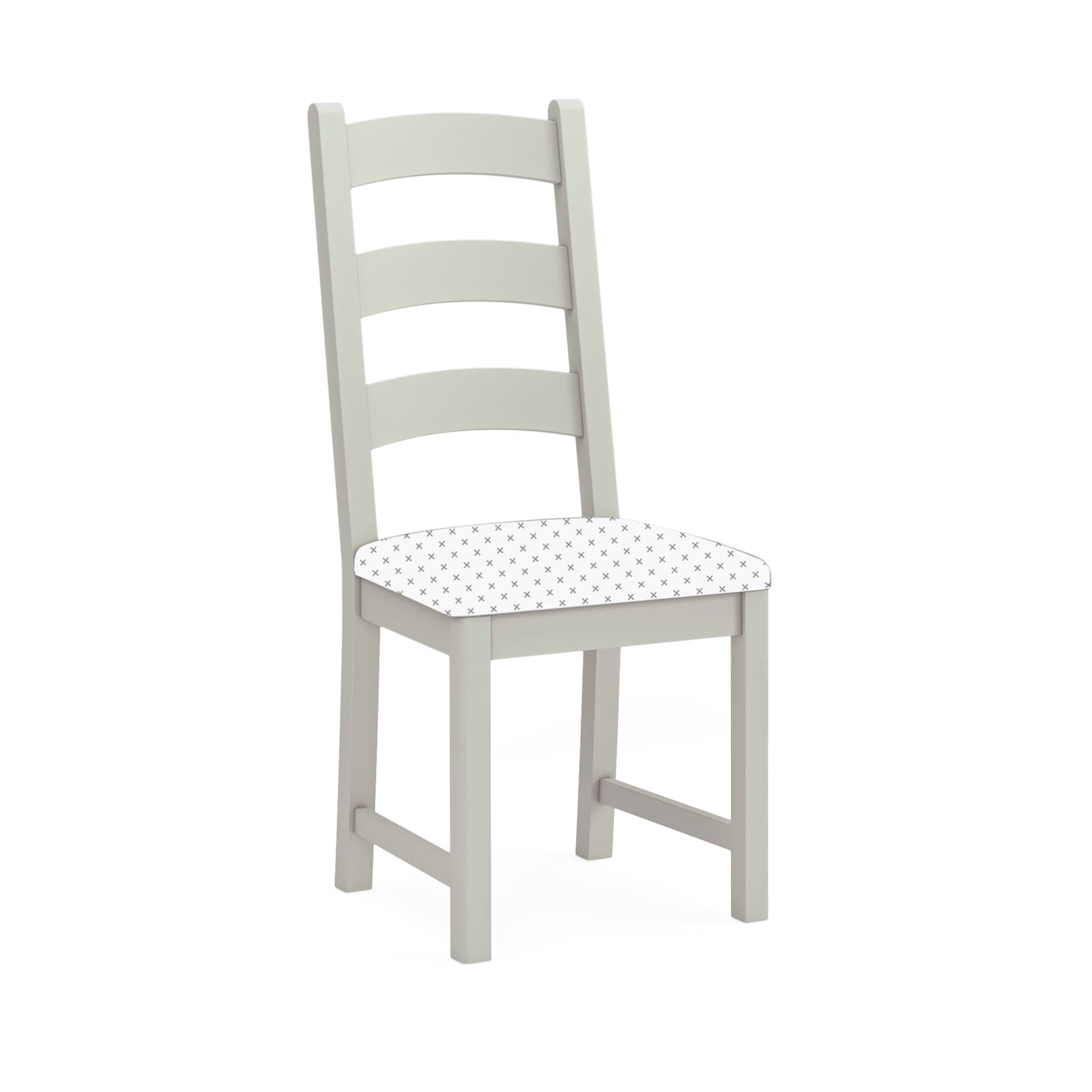 Salcombe Dining Chair Without Cushion Light Grey