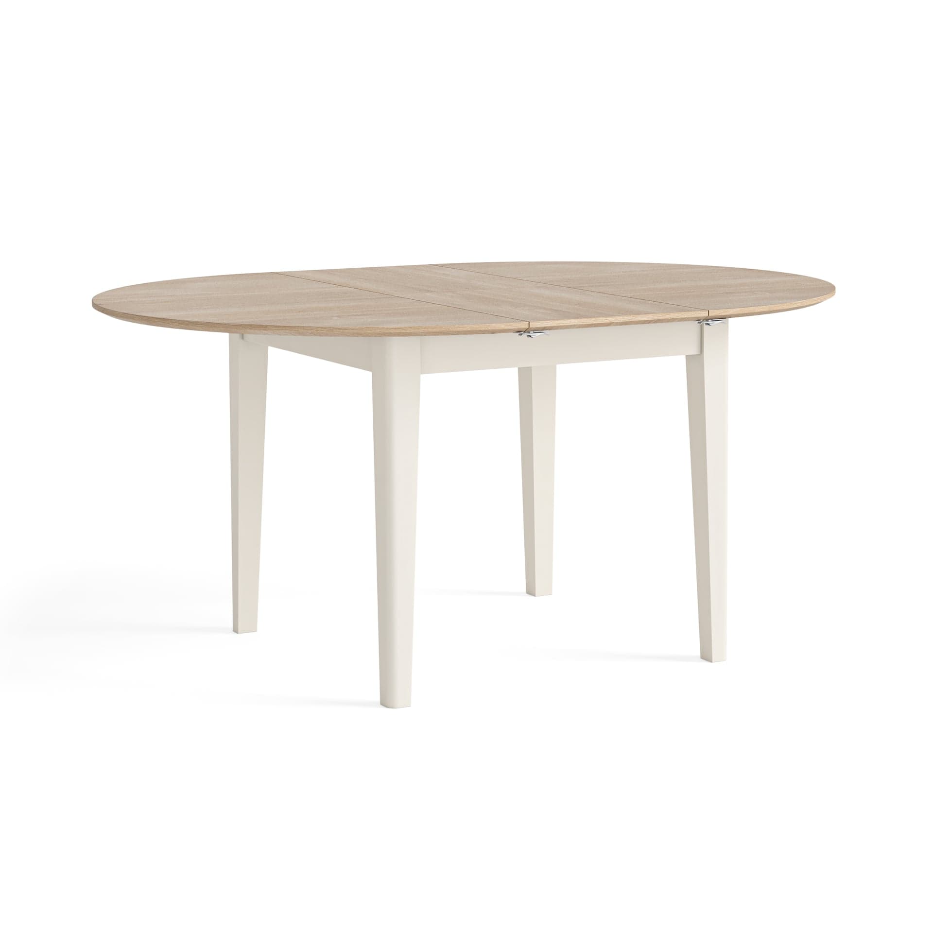 Marlow Round Ext. Dining Table 1200/1550 Coconut Milk