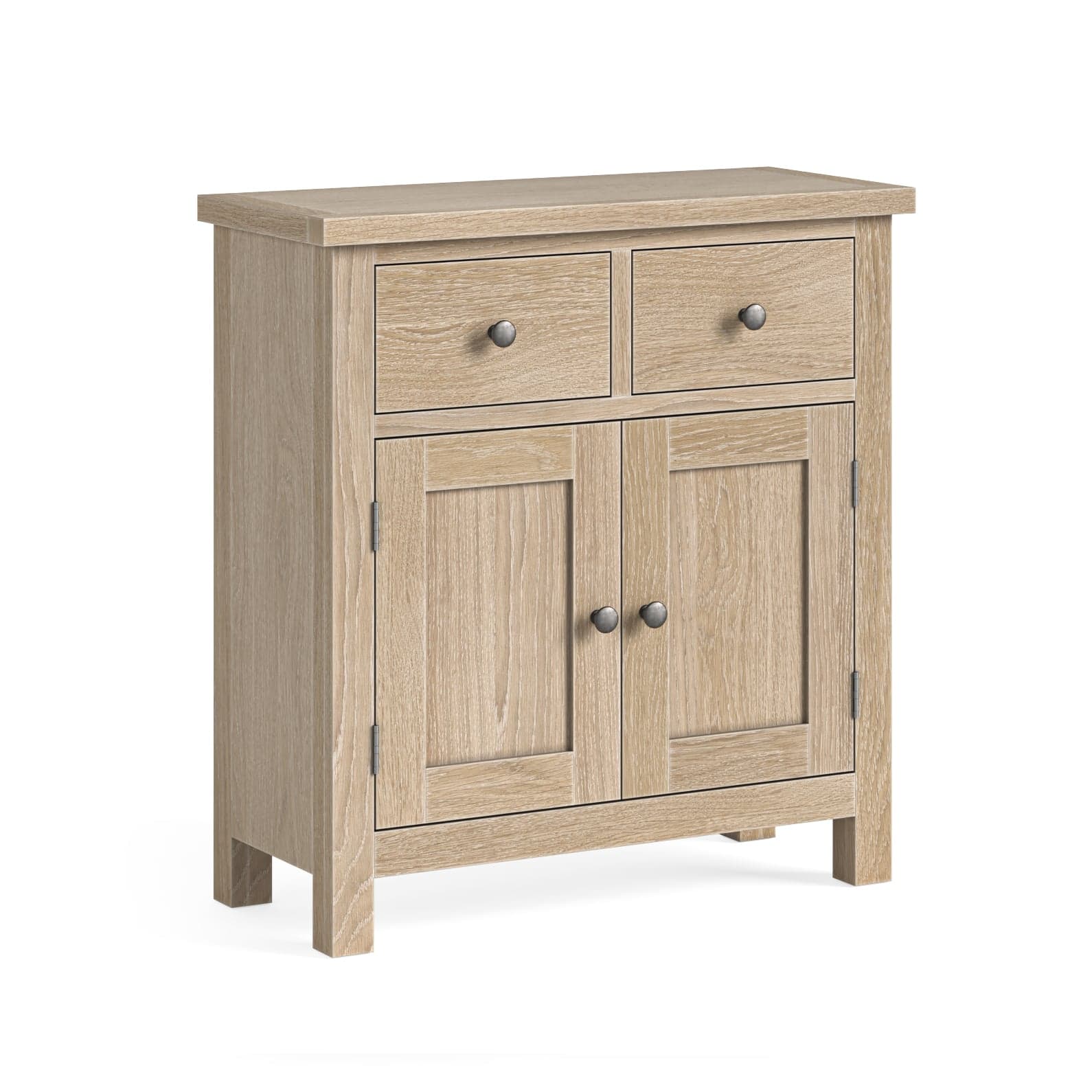 Modern Country Small Sideboard Oak White Wash