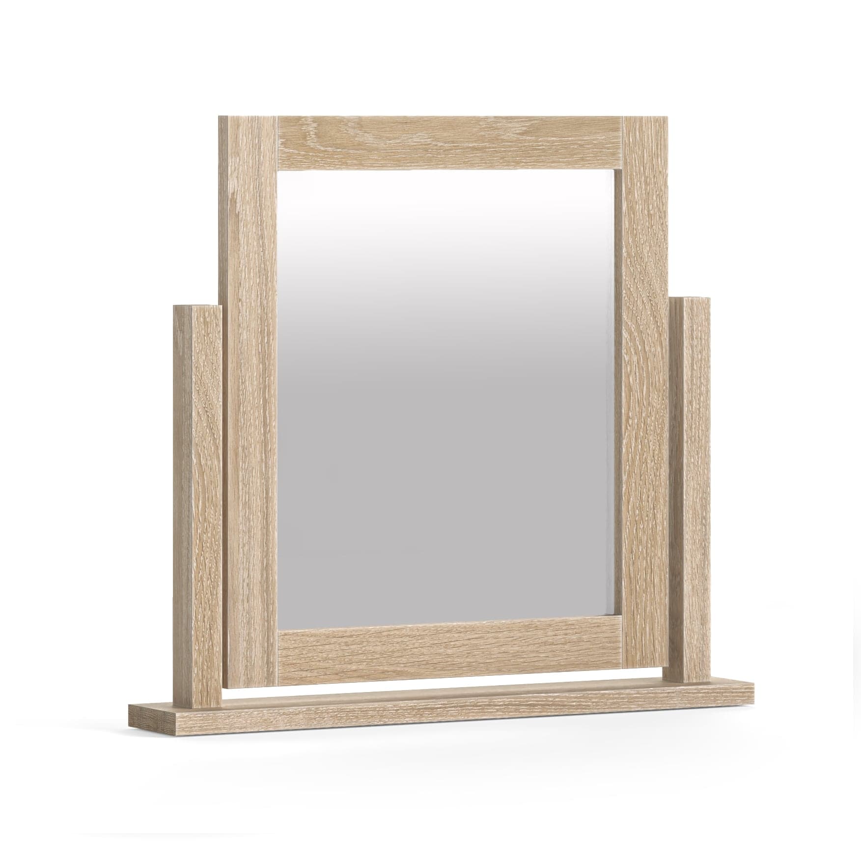Modern Country Vanity Mirror Oak White Wash