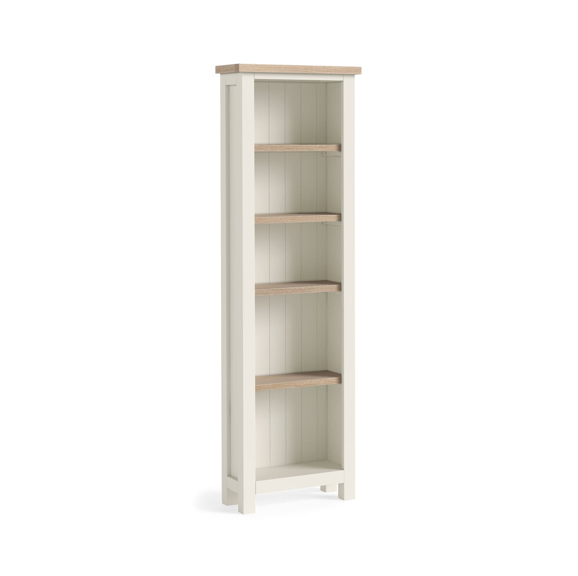 Modern Country Slim Bookcase_kd Coconut