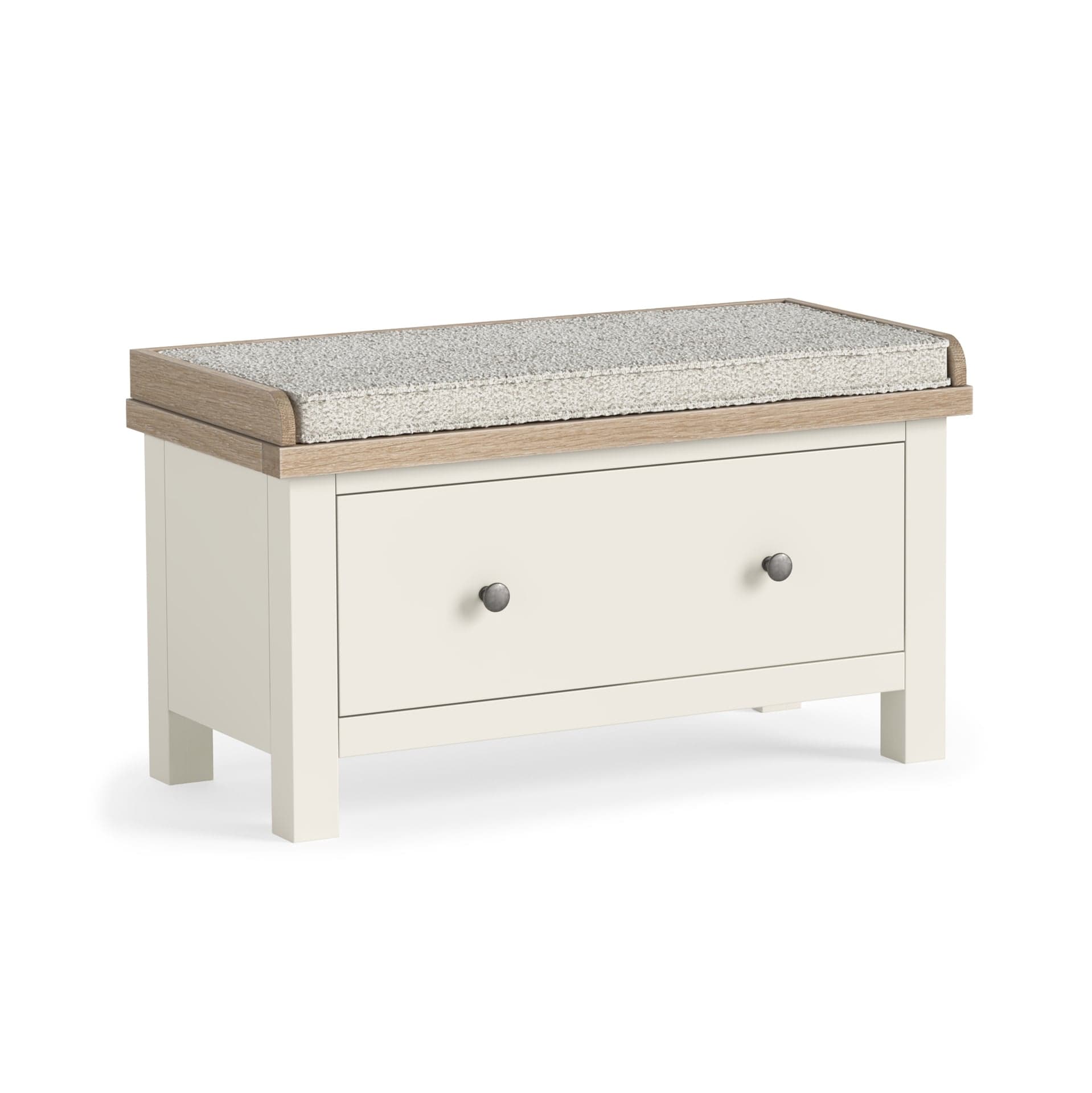 Modern Country Hallway Bench With Drawer Coconut