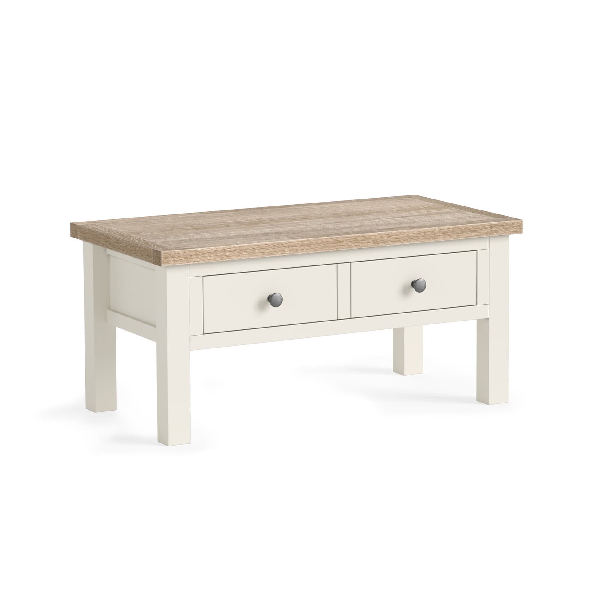 Modern Country Coffee Table With Drawer Only Coconut