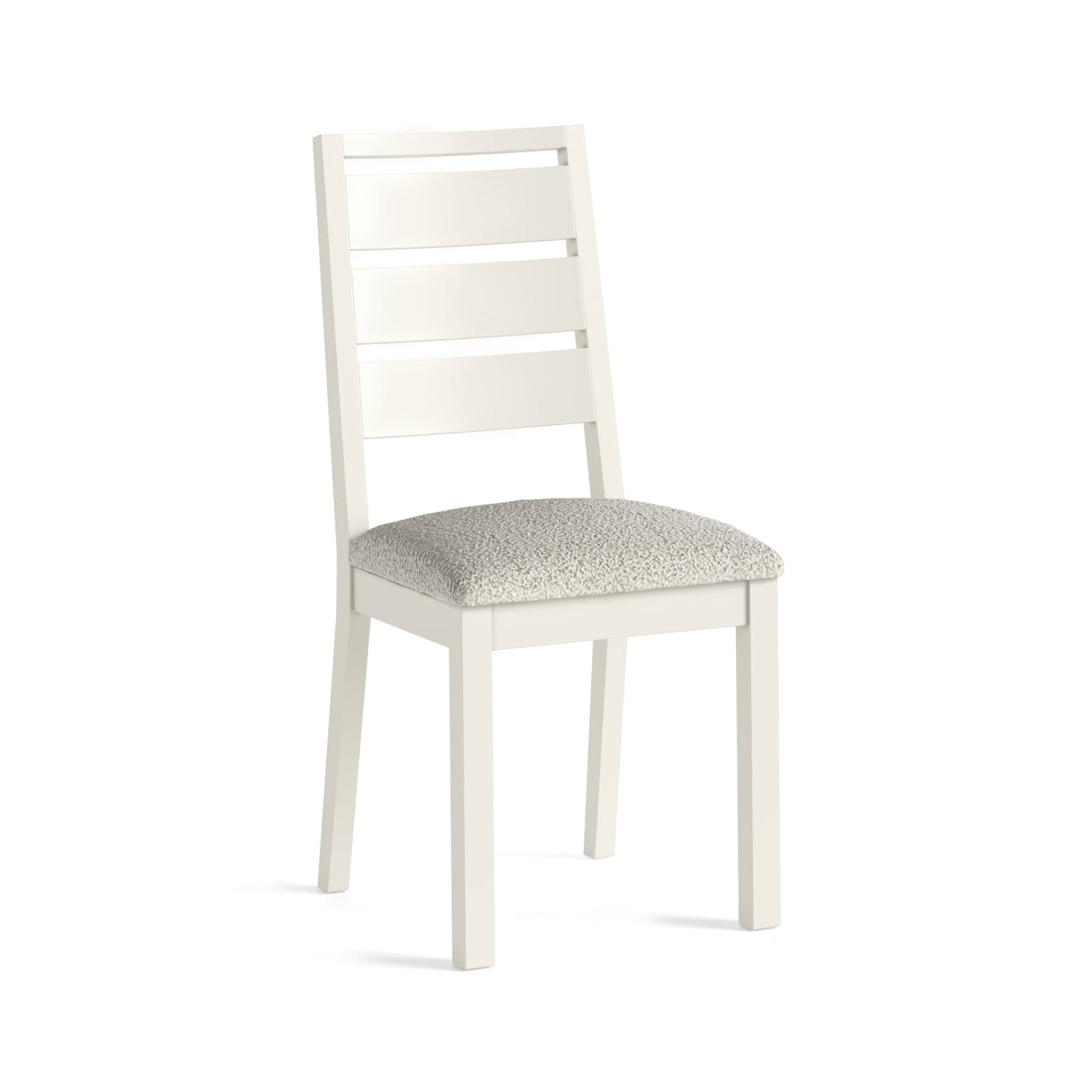Modern Country Dining Chair Coconut (bouncle White)