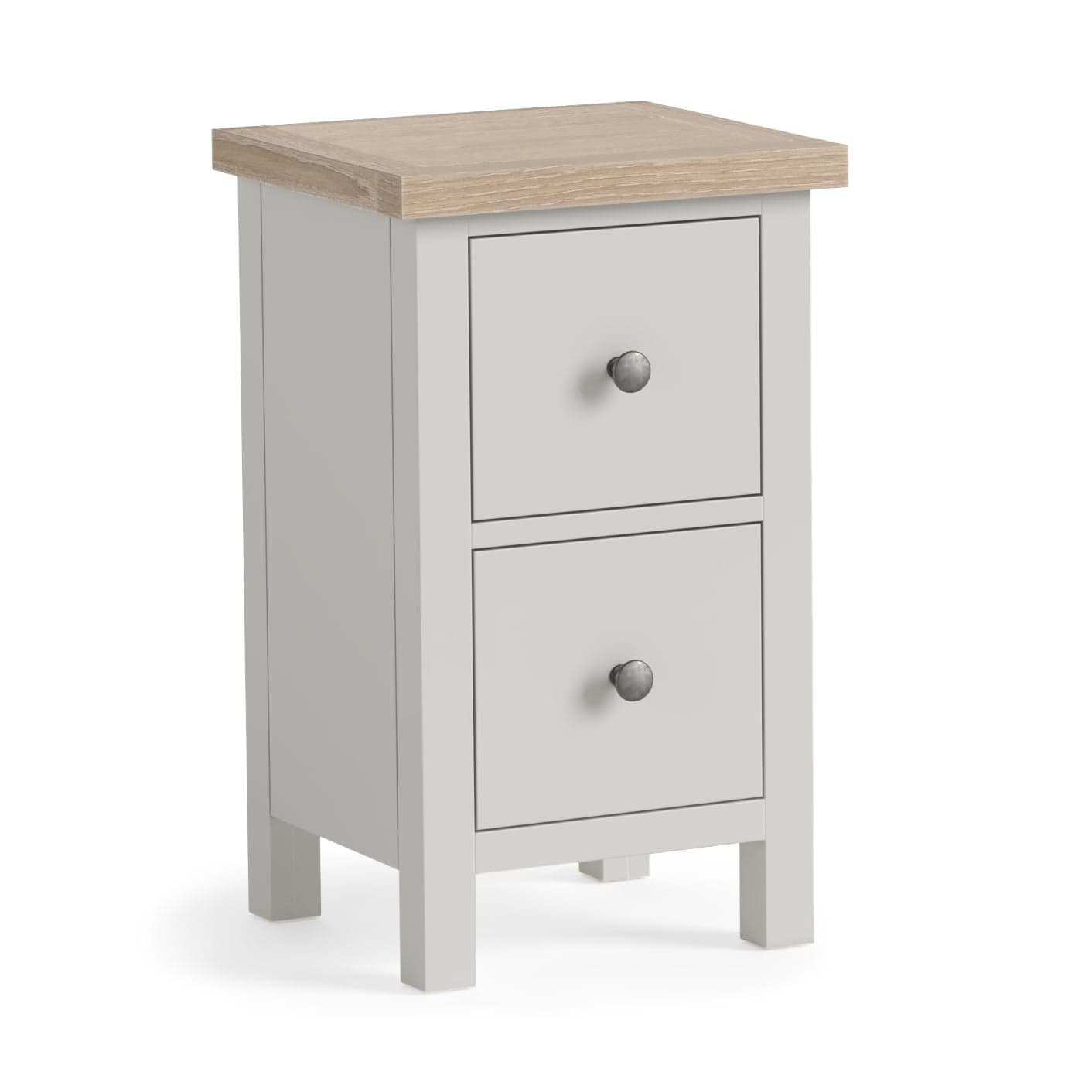 Modern Country Narrow Bedside Light Grey