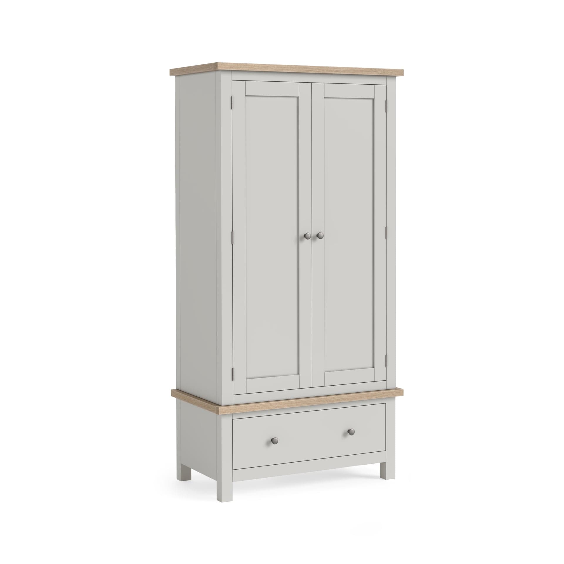 Modern Country Gents Wardrobe Light Grey