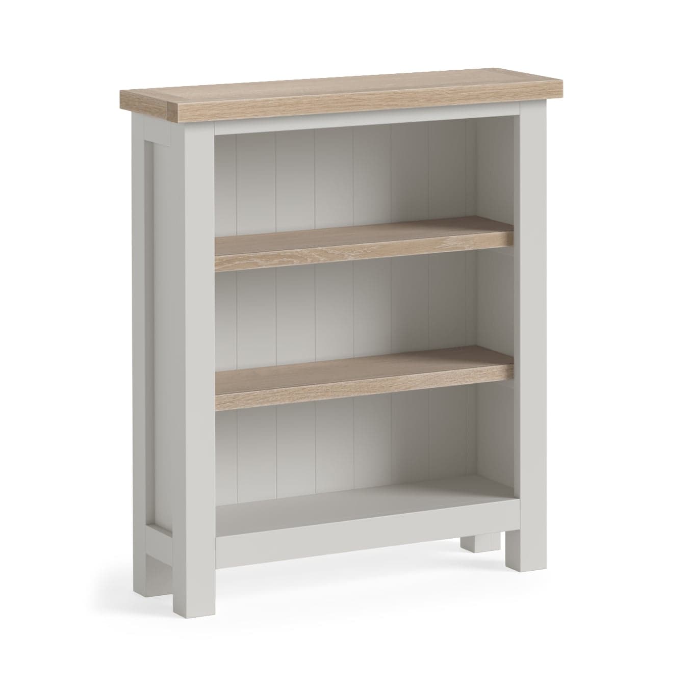 Modern Country Low Bookcase_kd Light Grey