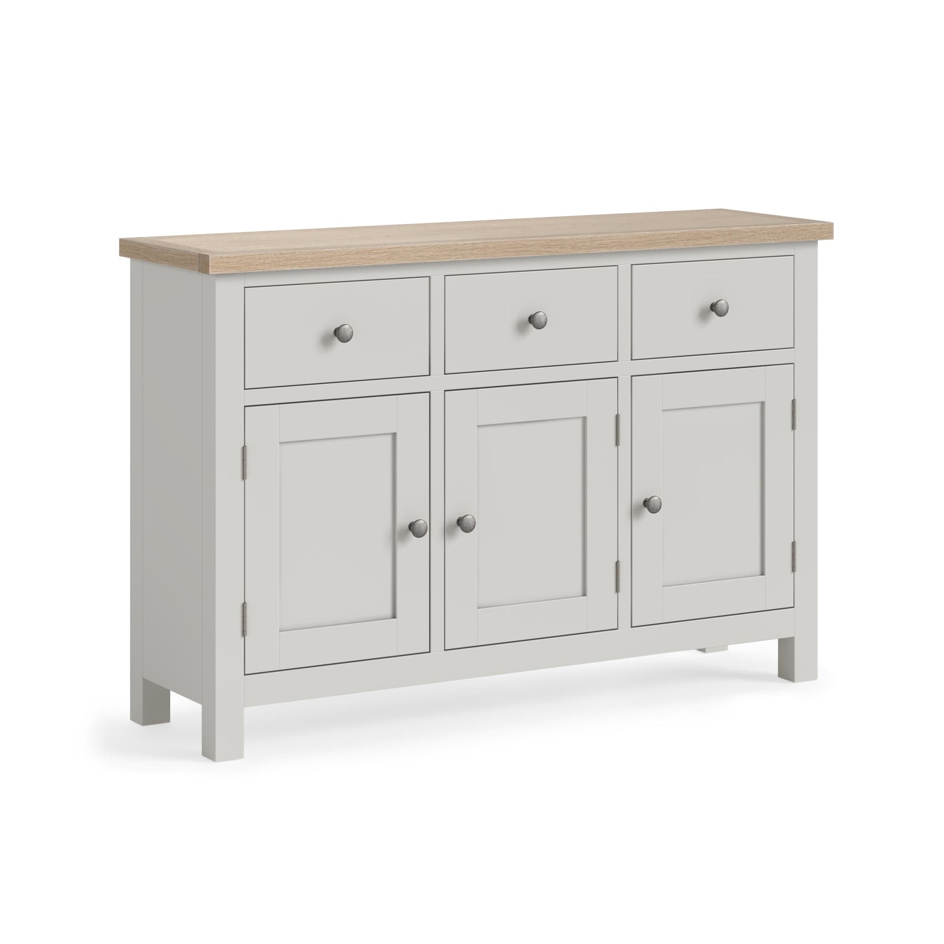 Modern Country Large Sideboard Light Grey