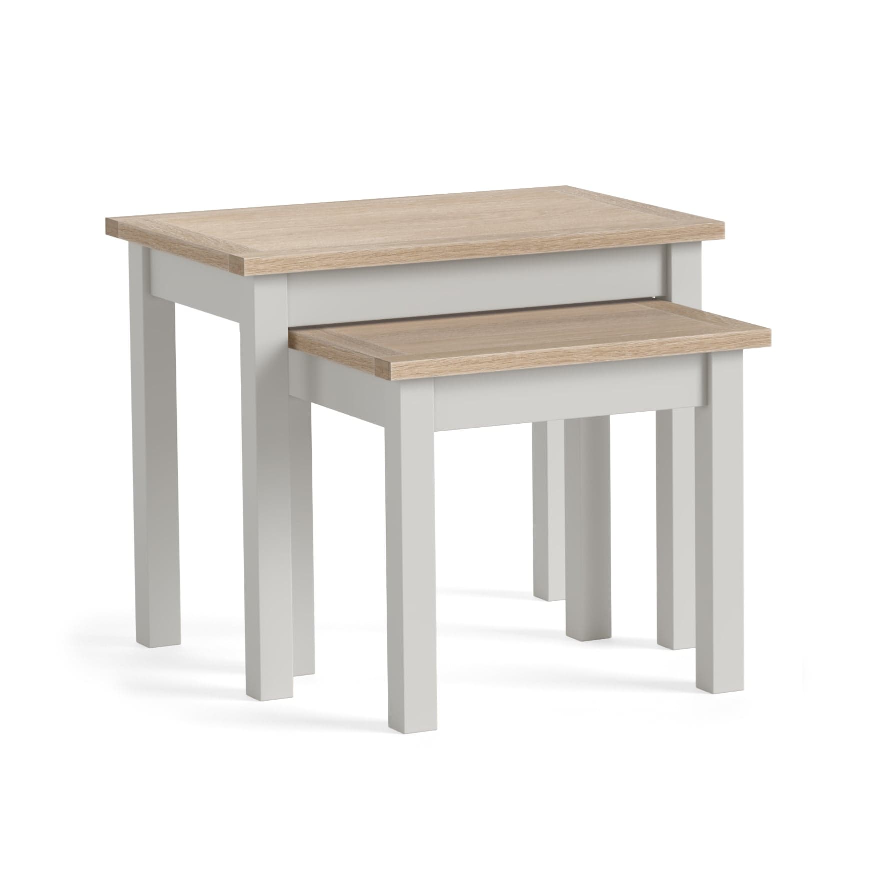 Modern Country Nest of Table Light Grey