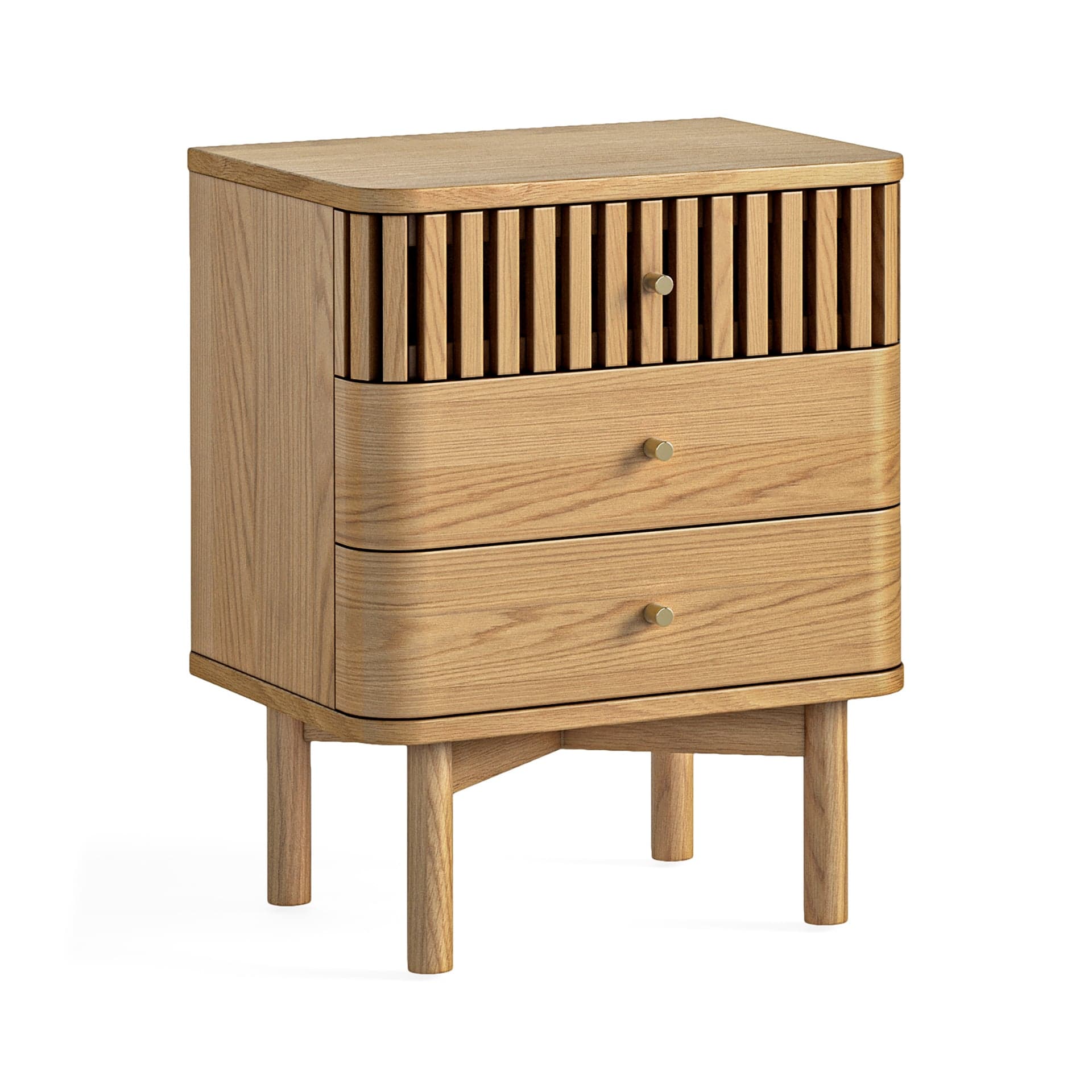 Soho Bedside 3 Drawer Natural