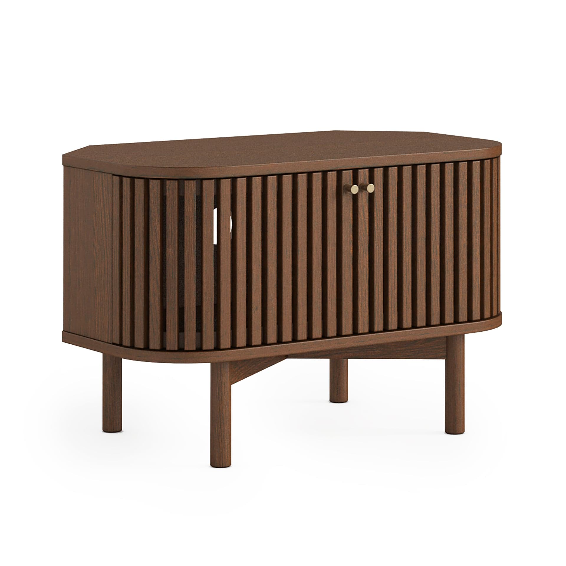 Soho Corner Media Unit Brown