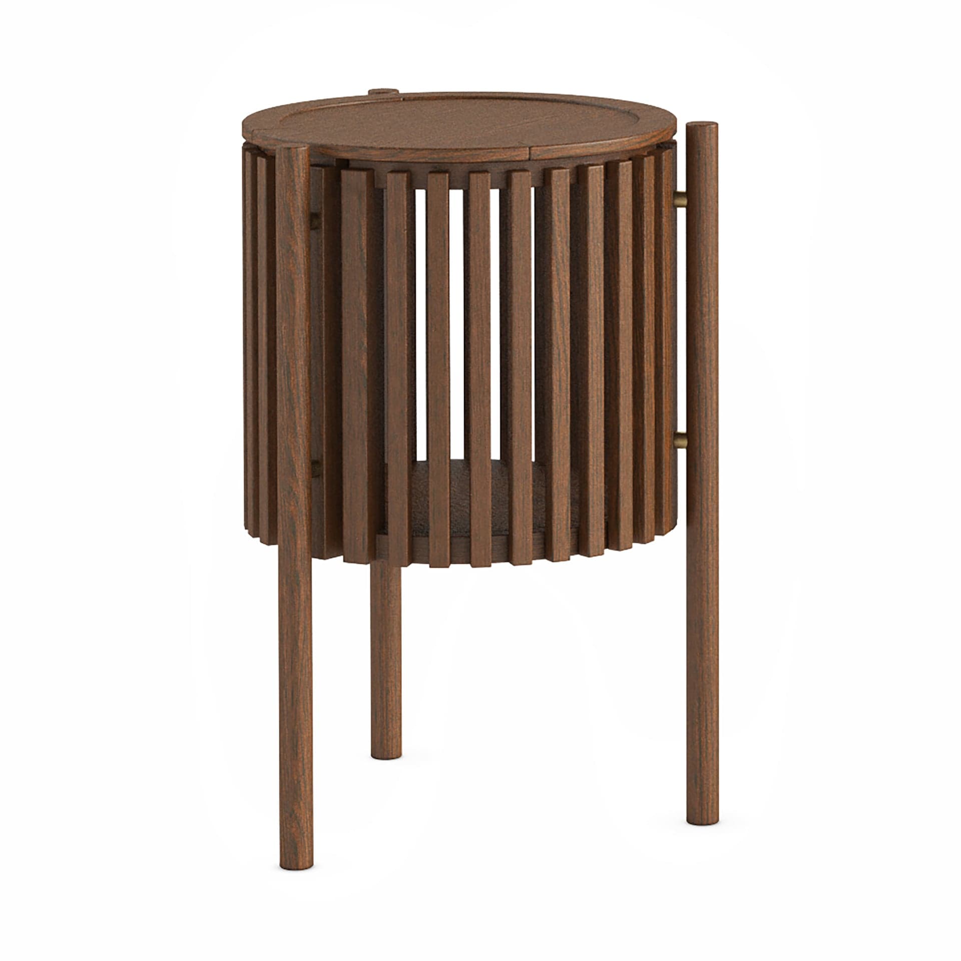 Soho Story Side Table With Door Brown