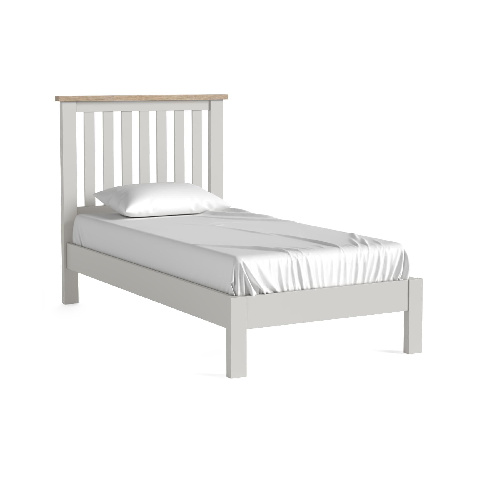 Modern Country 3' Slatted Low Foot End Lightgrey