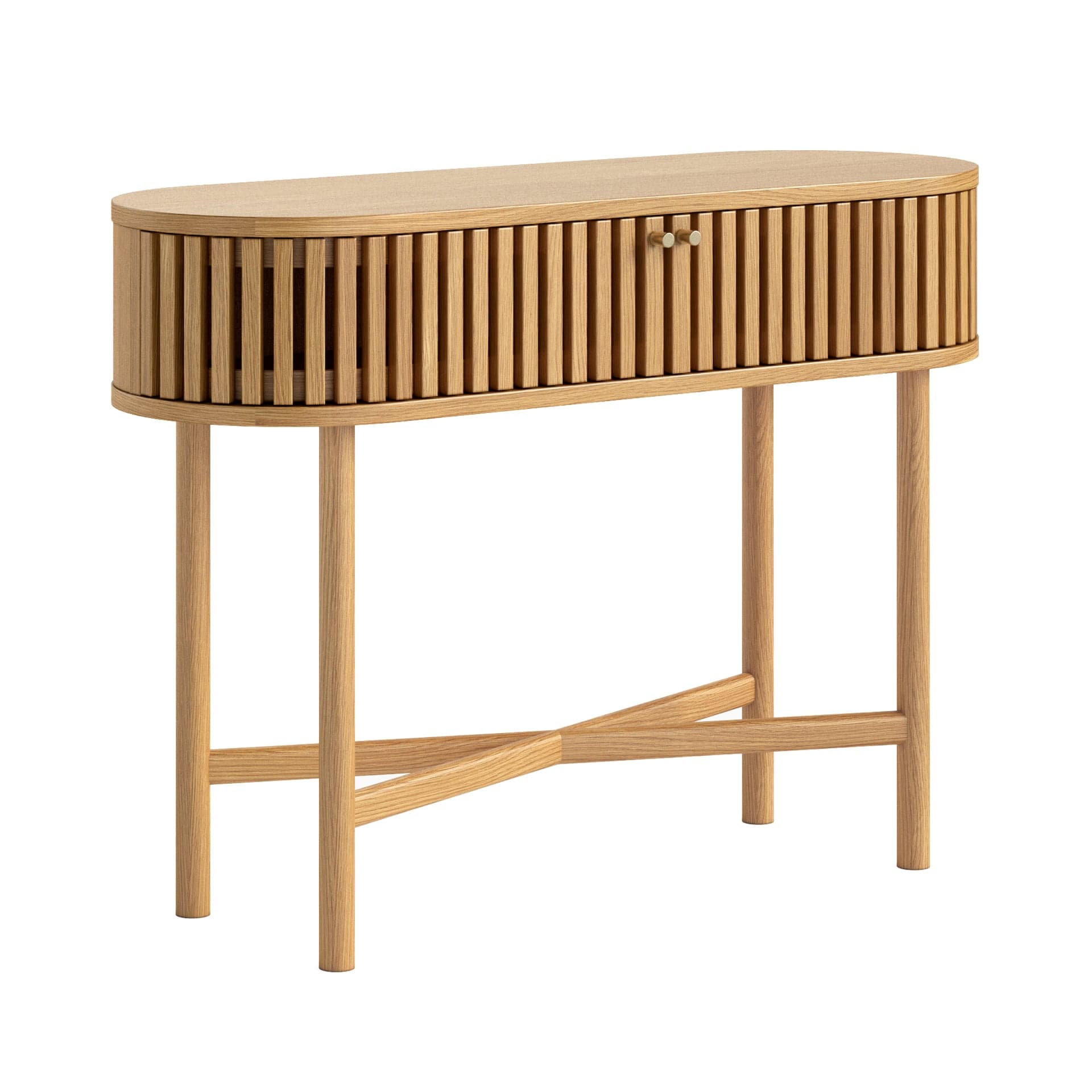 Soho Oval Console Table Natural