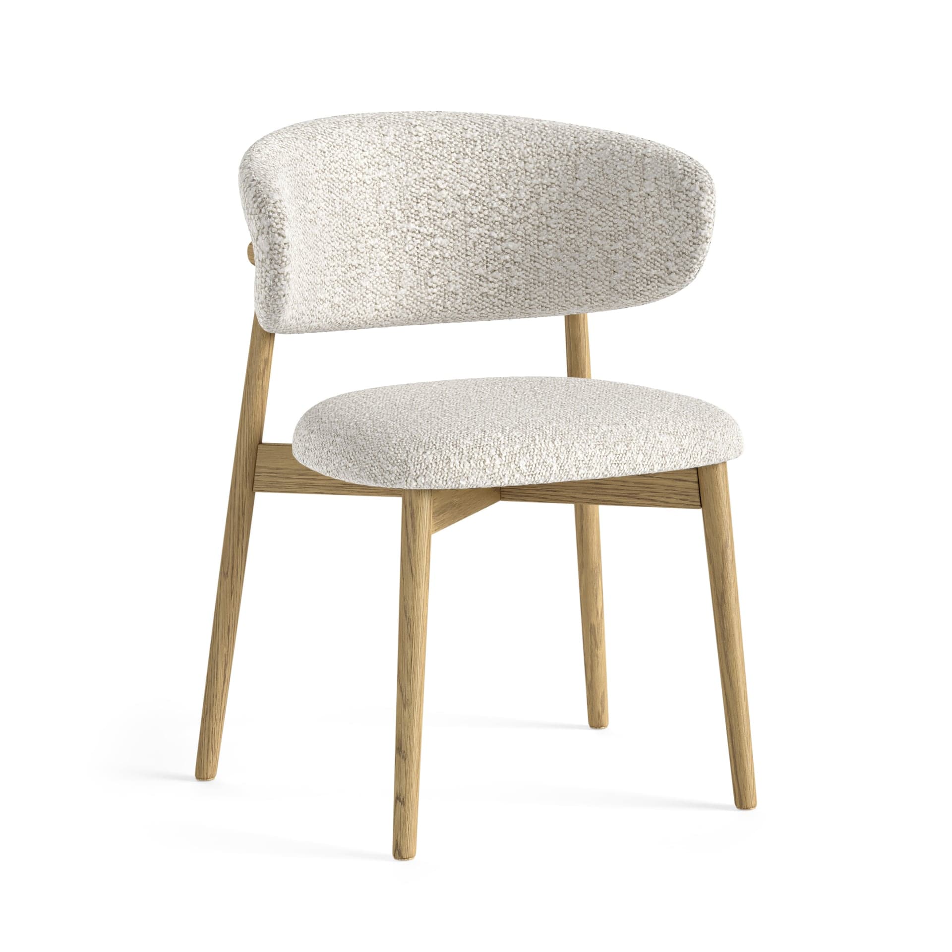 China Chair Xavier Chair White Boucle