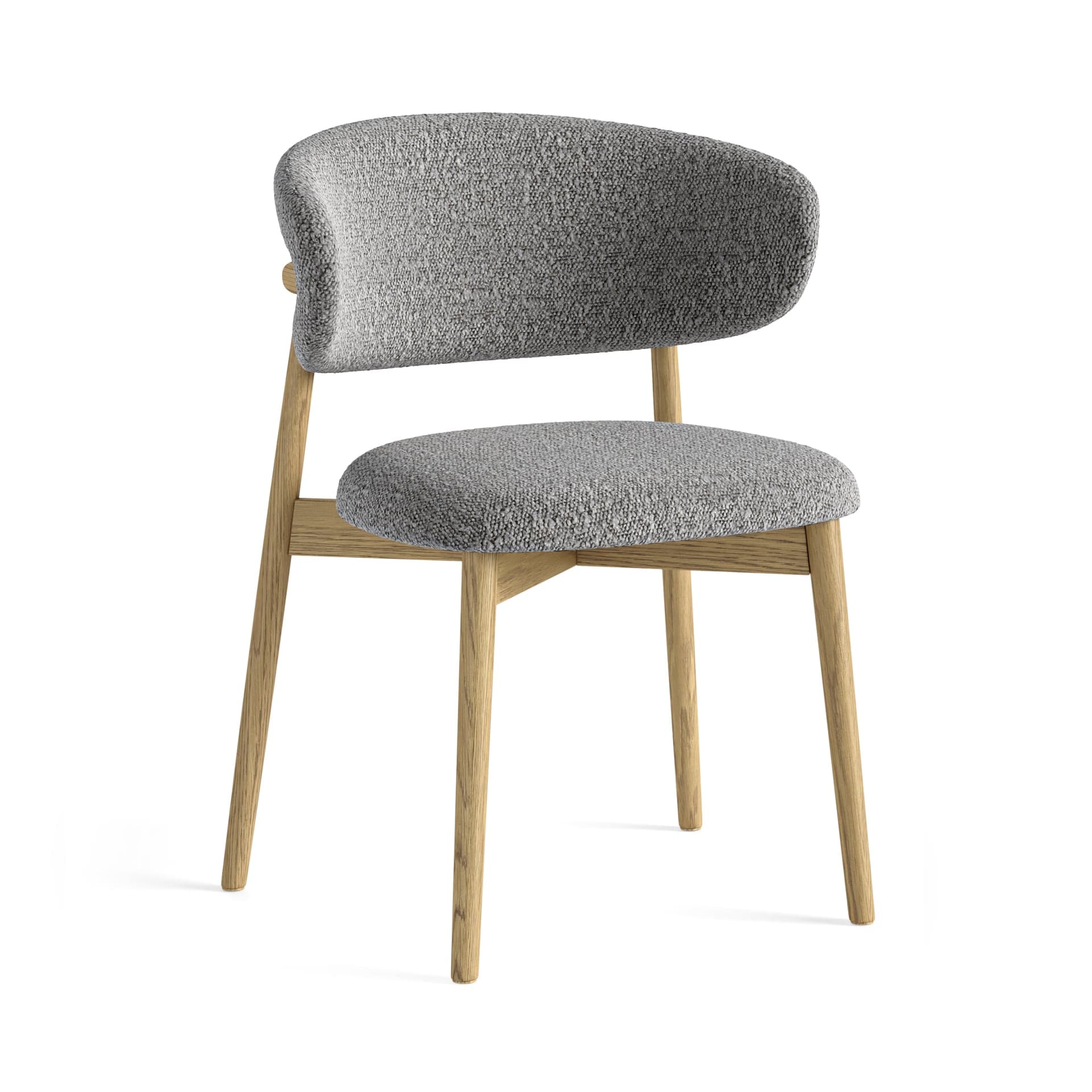 China Chair Xavier Chair - Grey Boucle