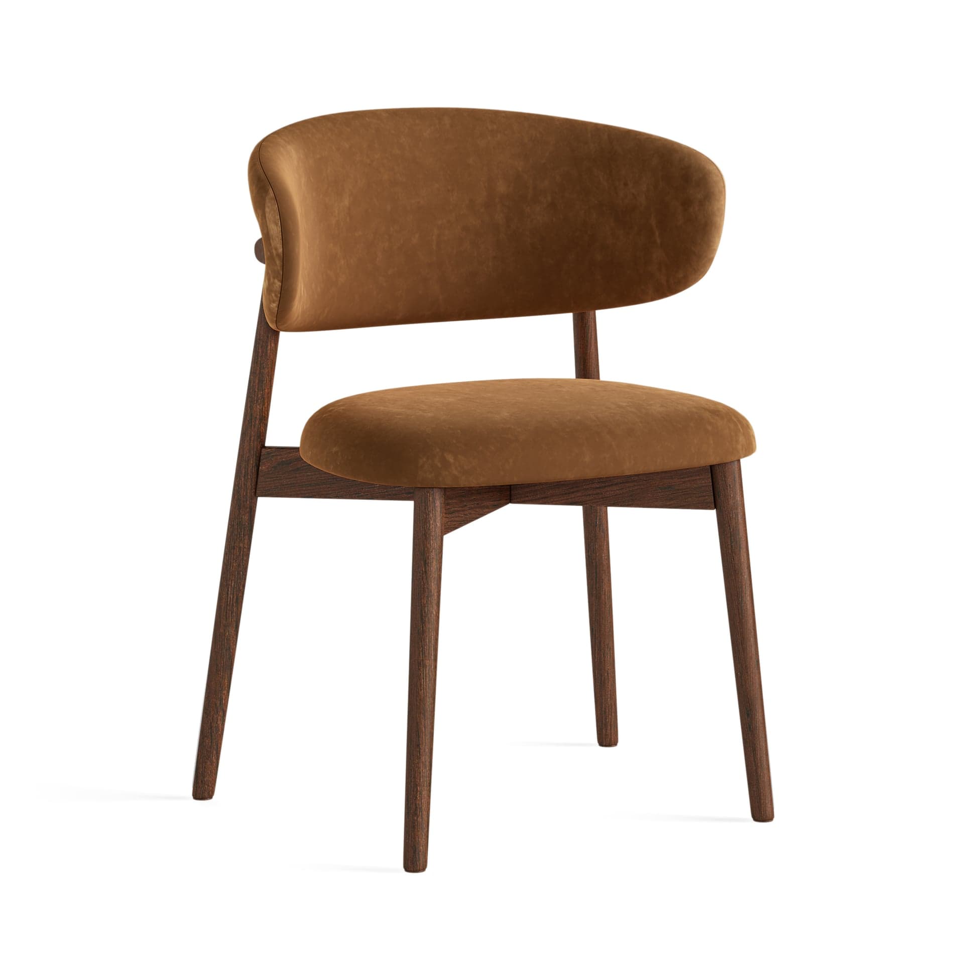 China Chair Jude Chair - Rustic Orange Velvet