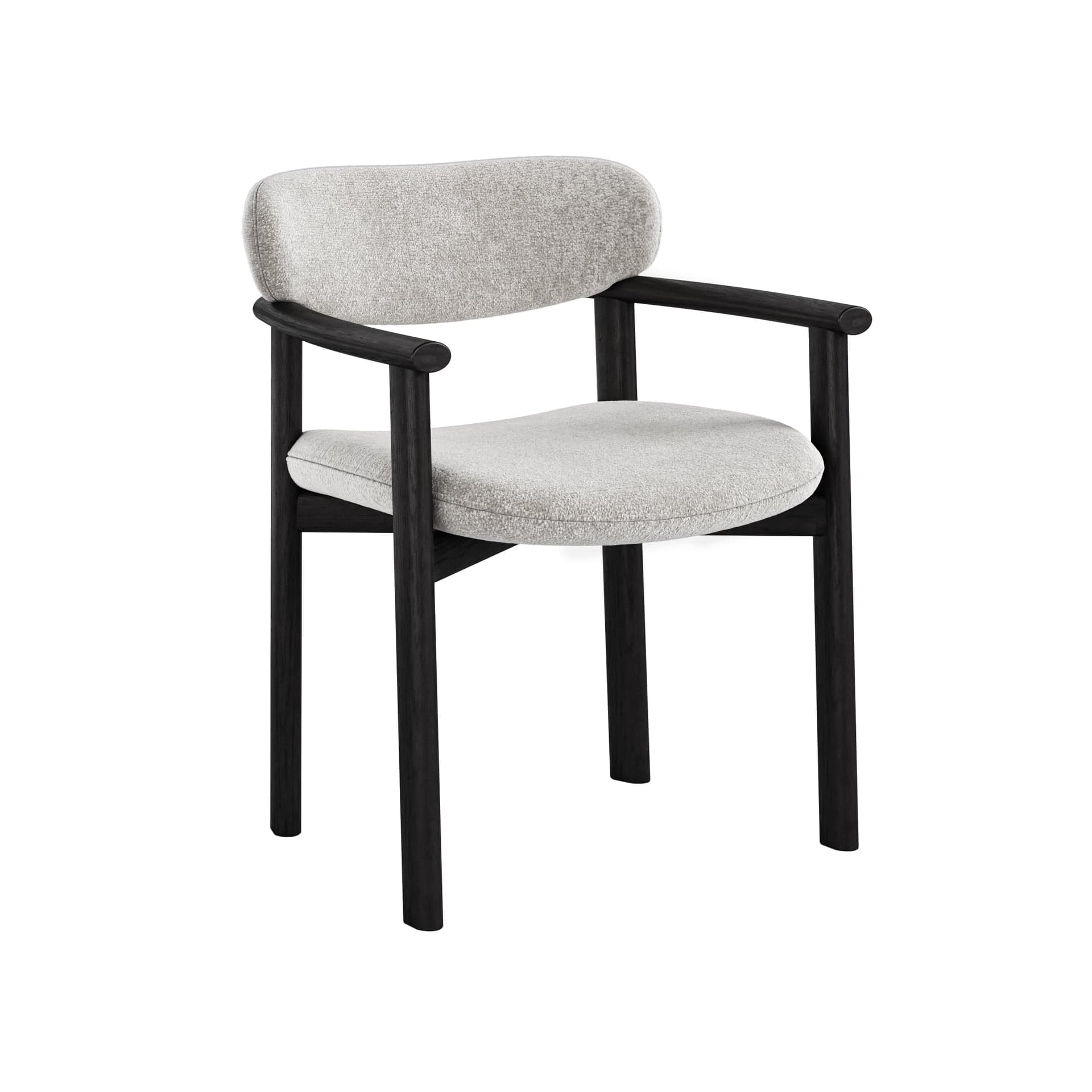 China Chair Milan Chair Light Grey (black Leg)
