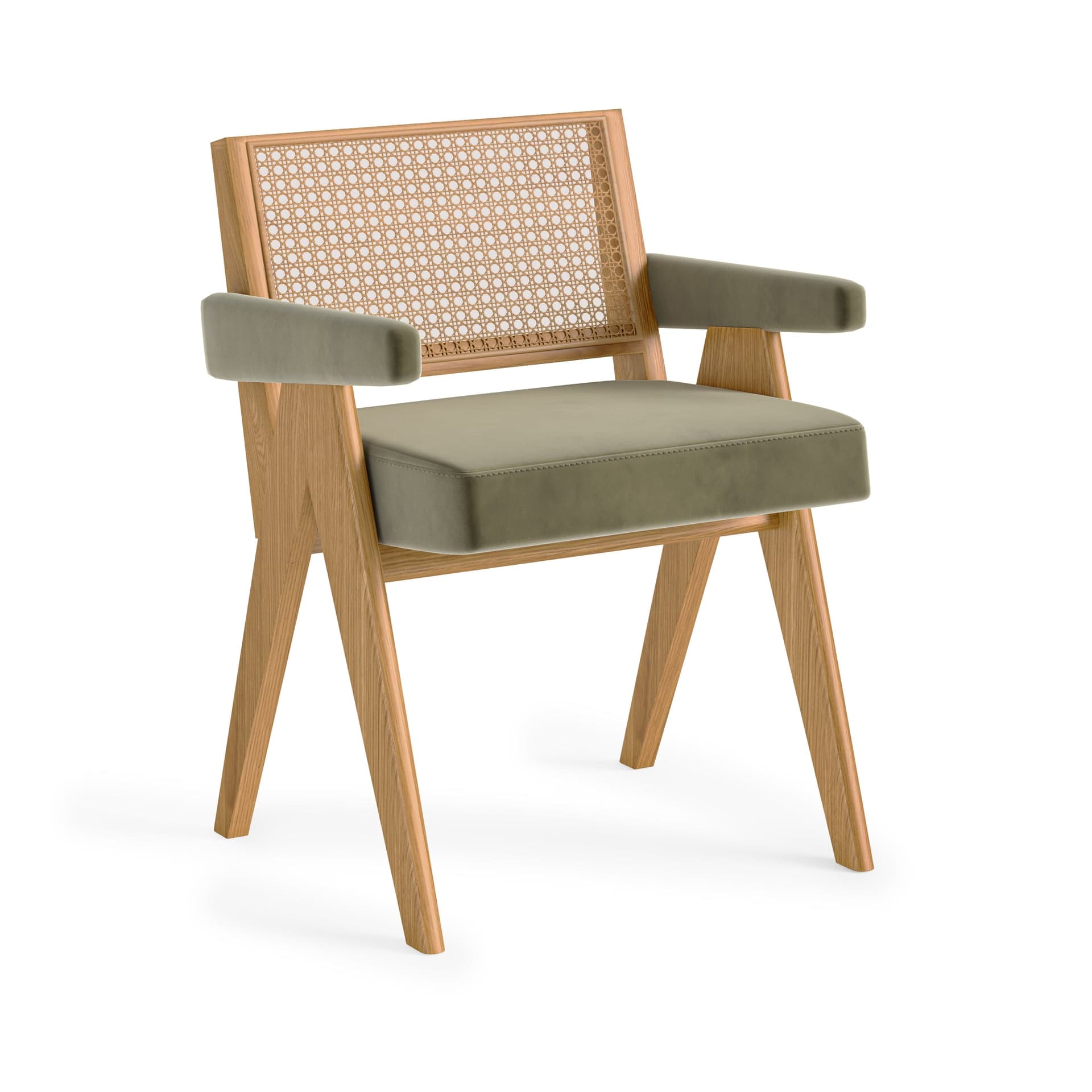 China Chair Aria Chair Olive Velvet (soho Leg)