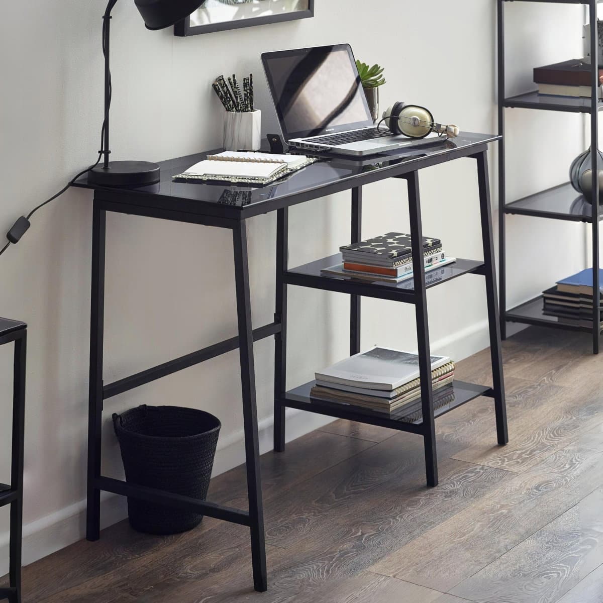 Chicago Desk - Smoked Glass