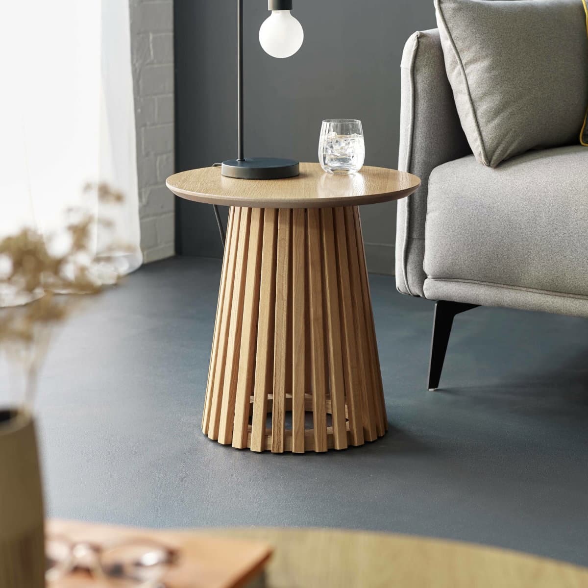 Ollie Slatted Lamp table