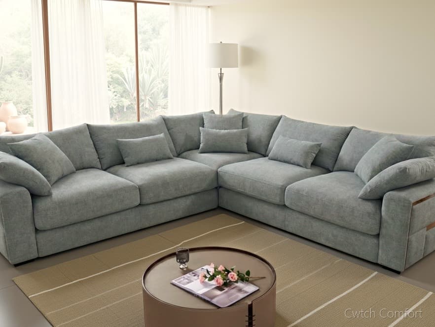 Jupiter Sofa Grey Large Corner