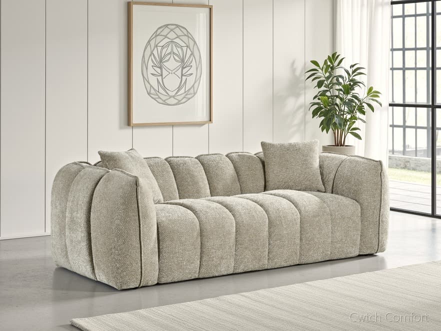 Venice Sofa Beige 3 Seater