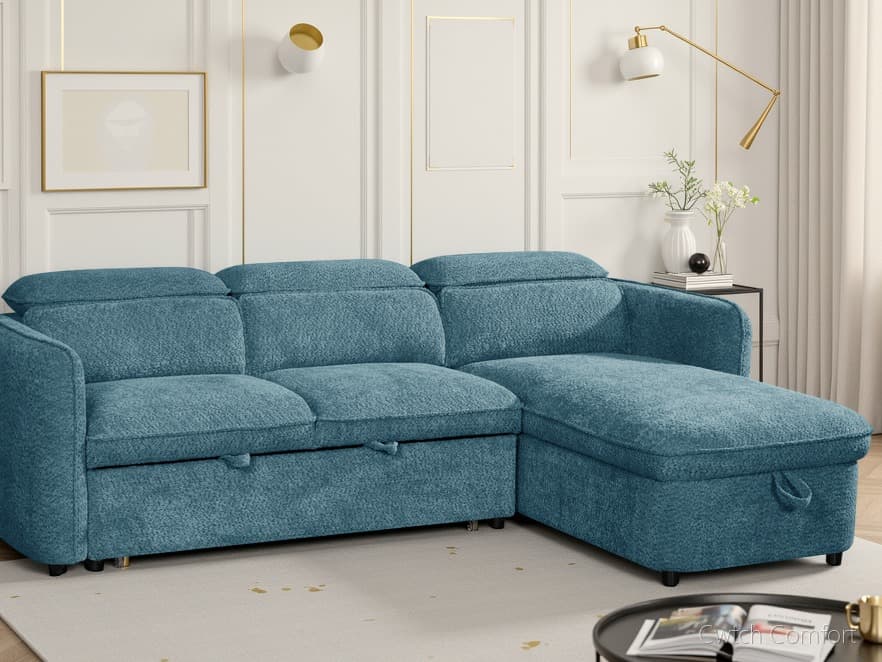 Capri Sofabed Blue Universal Corner