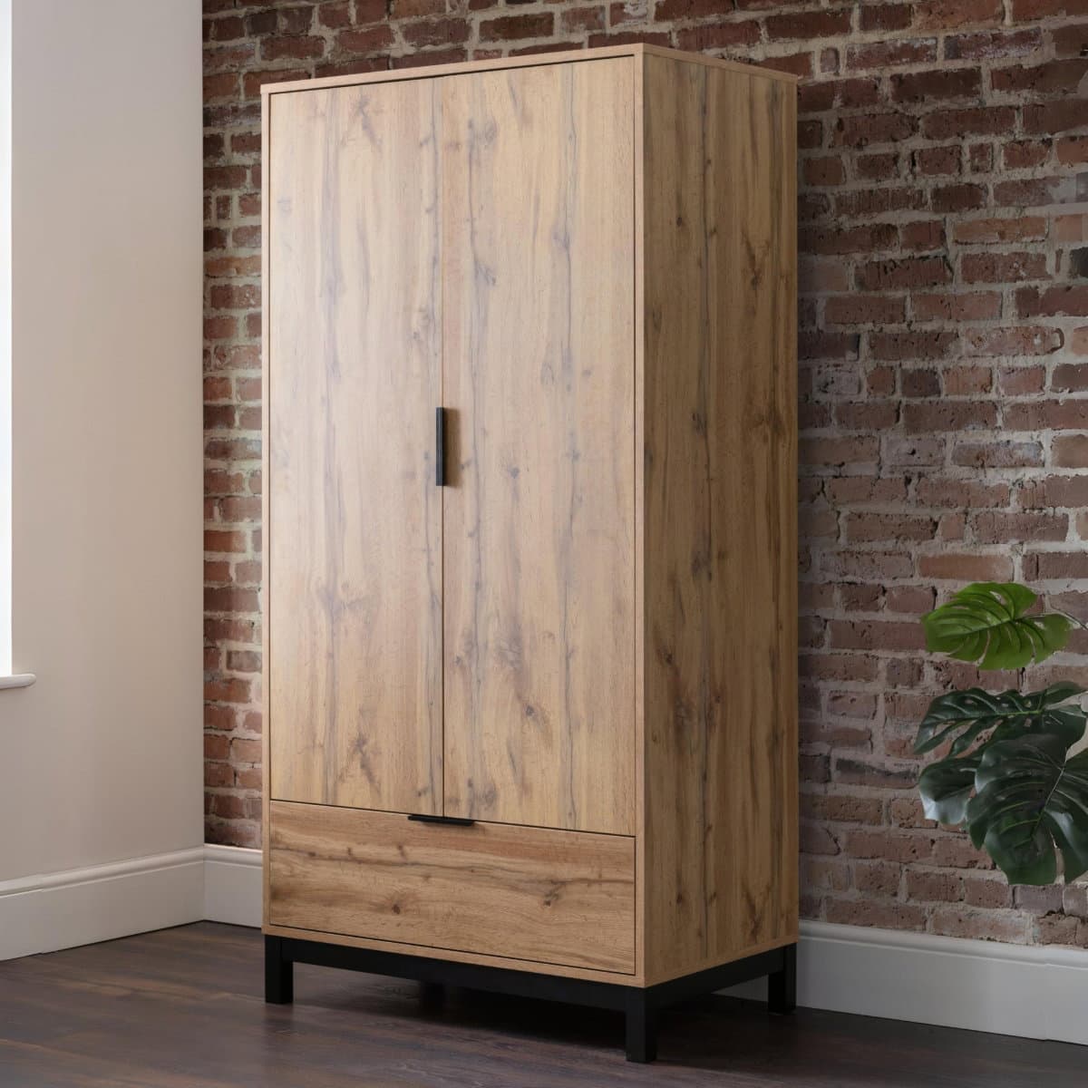 Bali 2 Door 1 Drawer Wardrobe