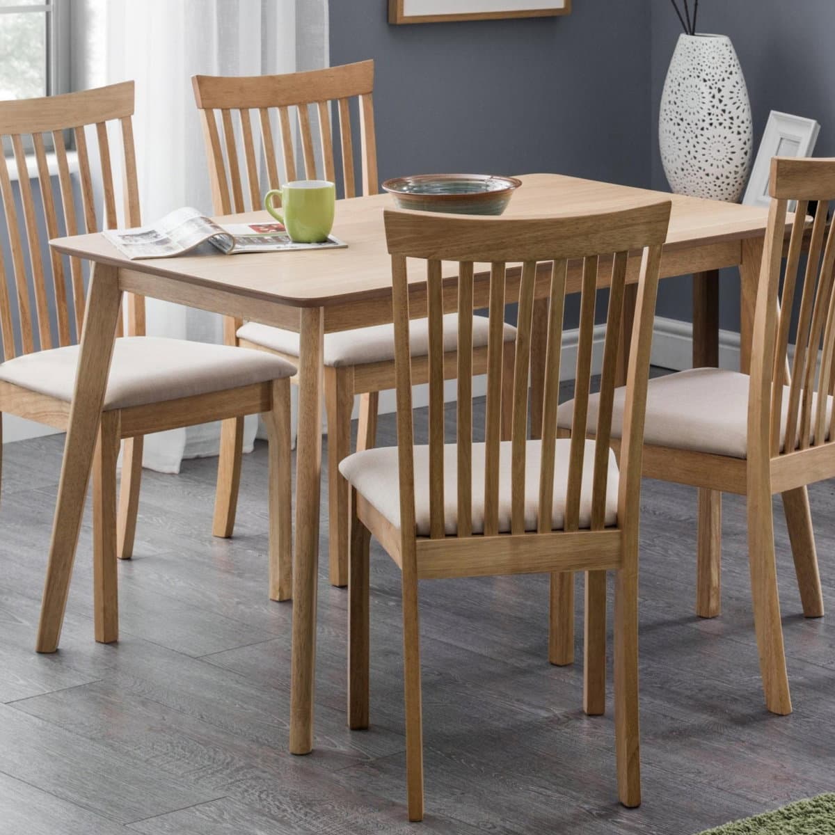 Boden Oak Veneer Rectangular Table