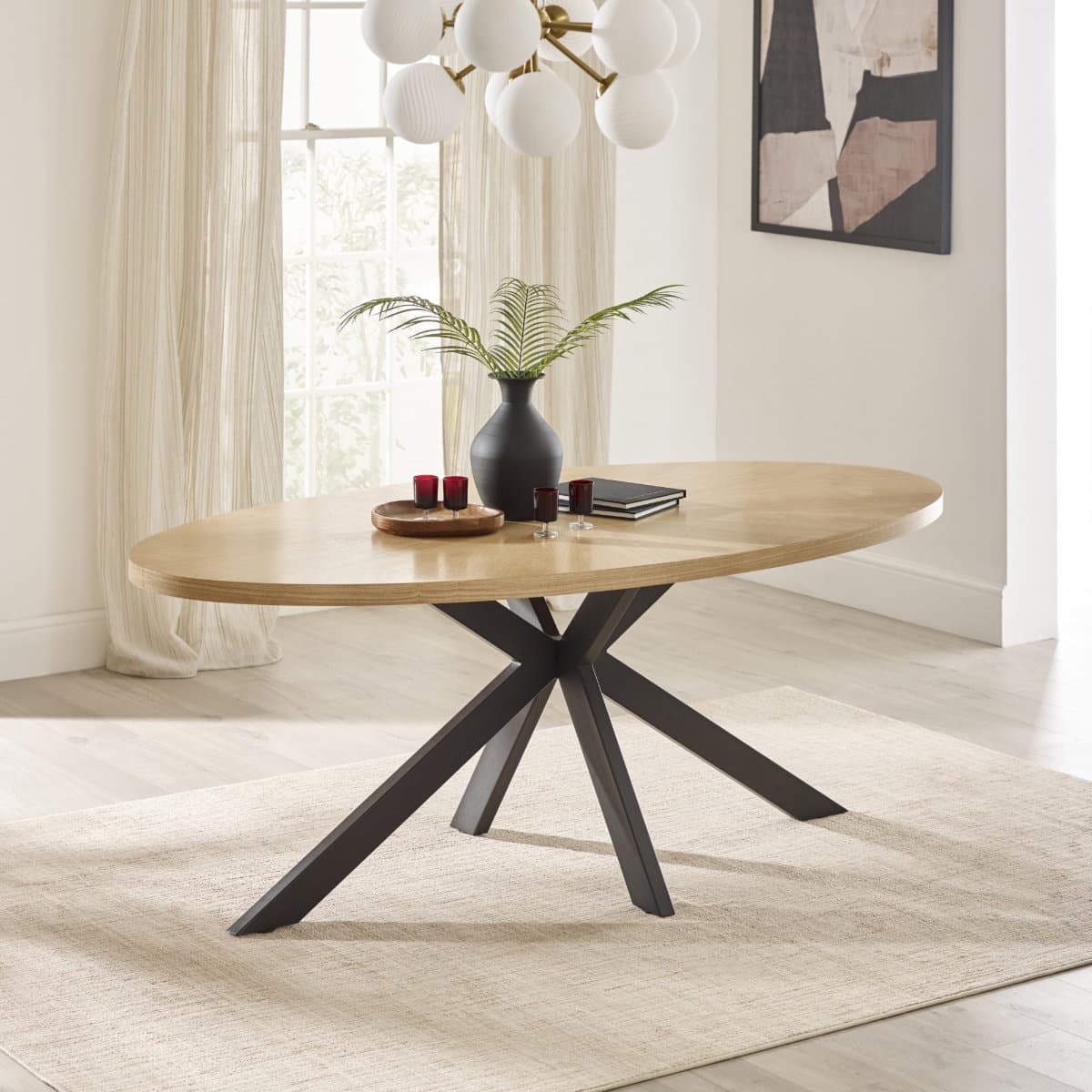 Bondi Oval 4-6 Seater Dining Table