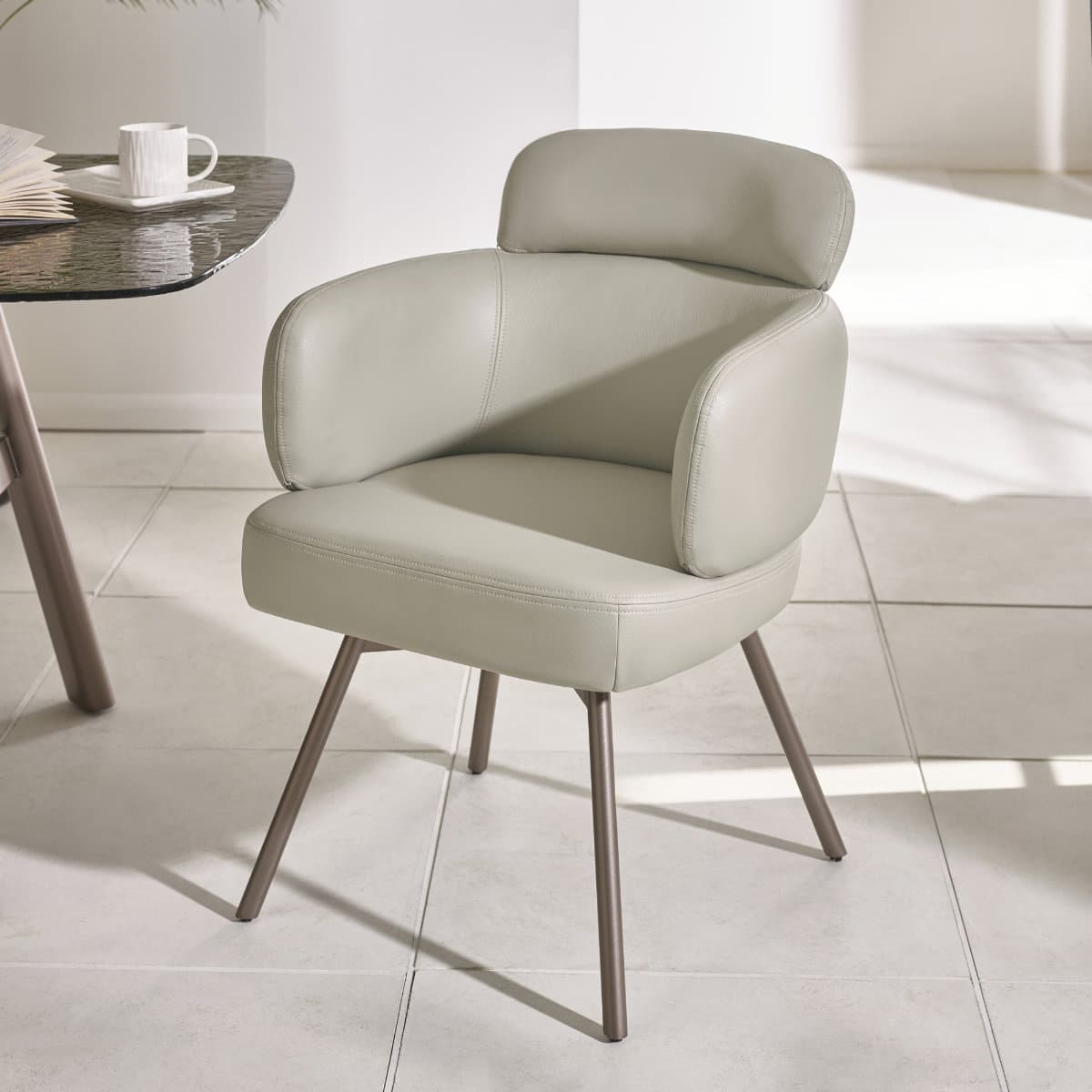 Set of 2 Callisto Swivel Dining Chairs