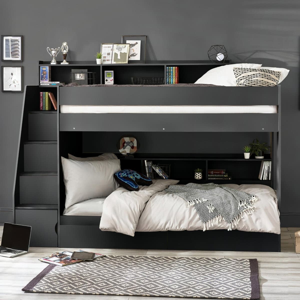 Camelot Staircase Bunk - Anthracite