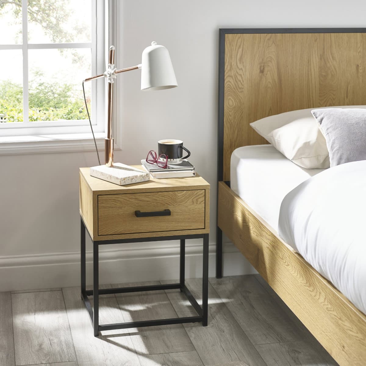 Harlow 1 Drawer Bedside