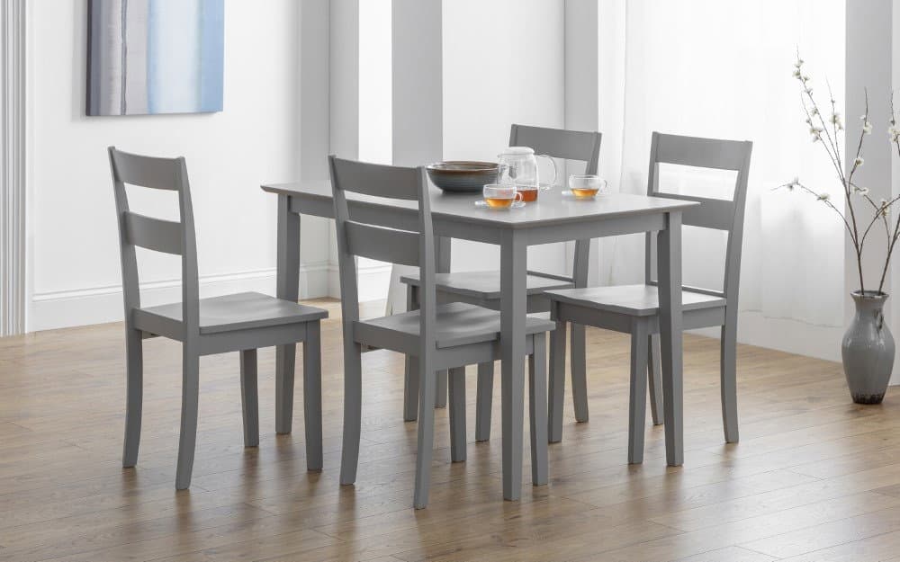 Kobe Compact Rectangular Table - Grey
