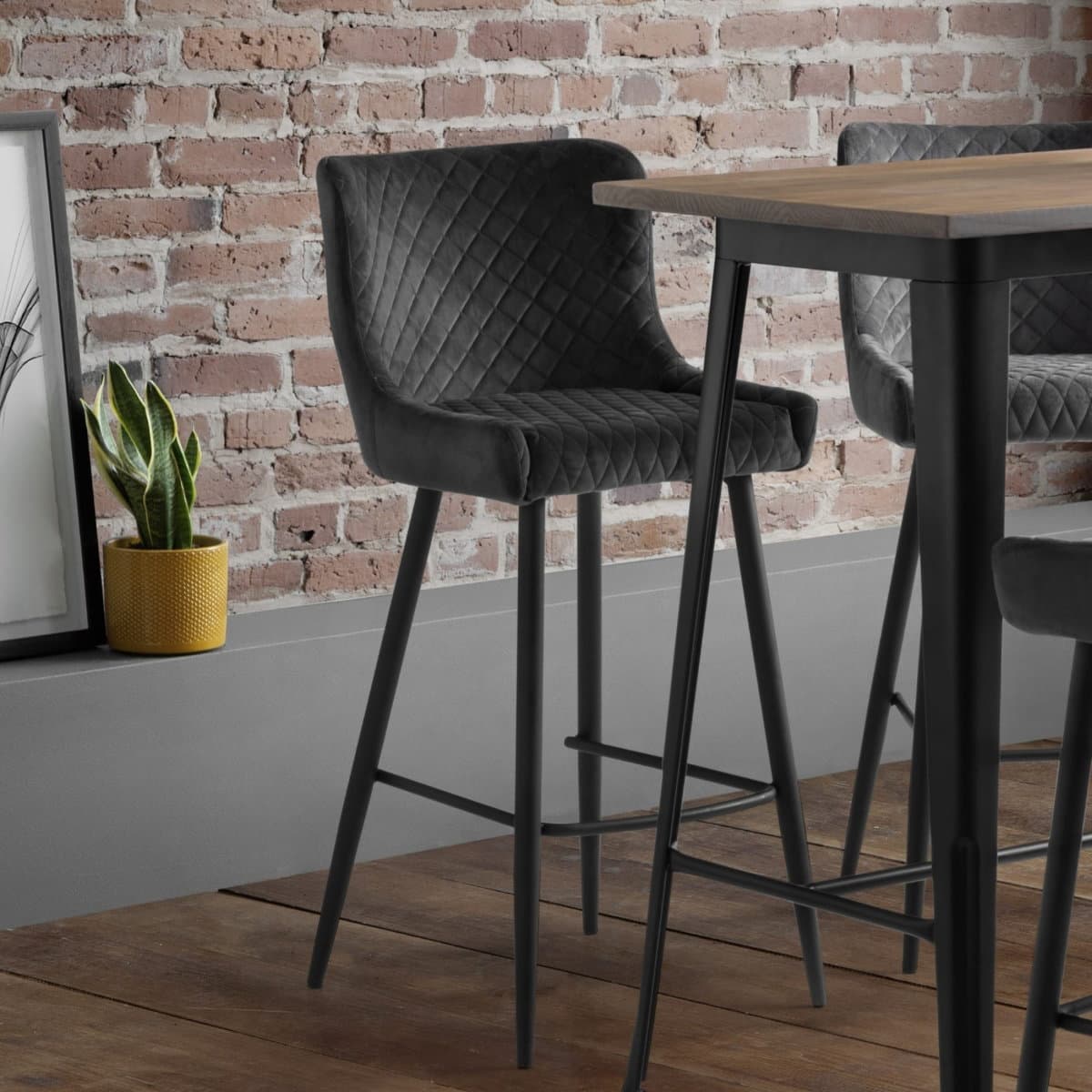 Luxe Velvet Bar Stool